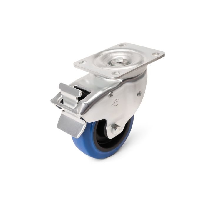 ProX Penn-Elcom Automatic Braked Swivel 4" Caster – Flip Ready™ Hydraulic Case Replacement Blue