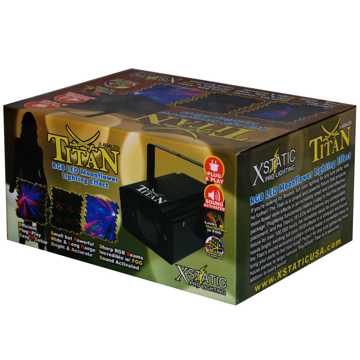 ProX TITAN, Moonflower Style Effect Fixture.