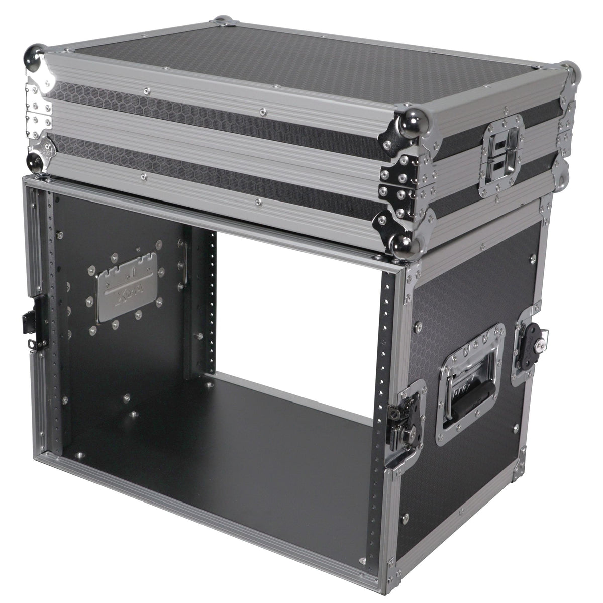 ProX 8U Deluxe Effects Rack Case 14 In Deep Rail to Rail.