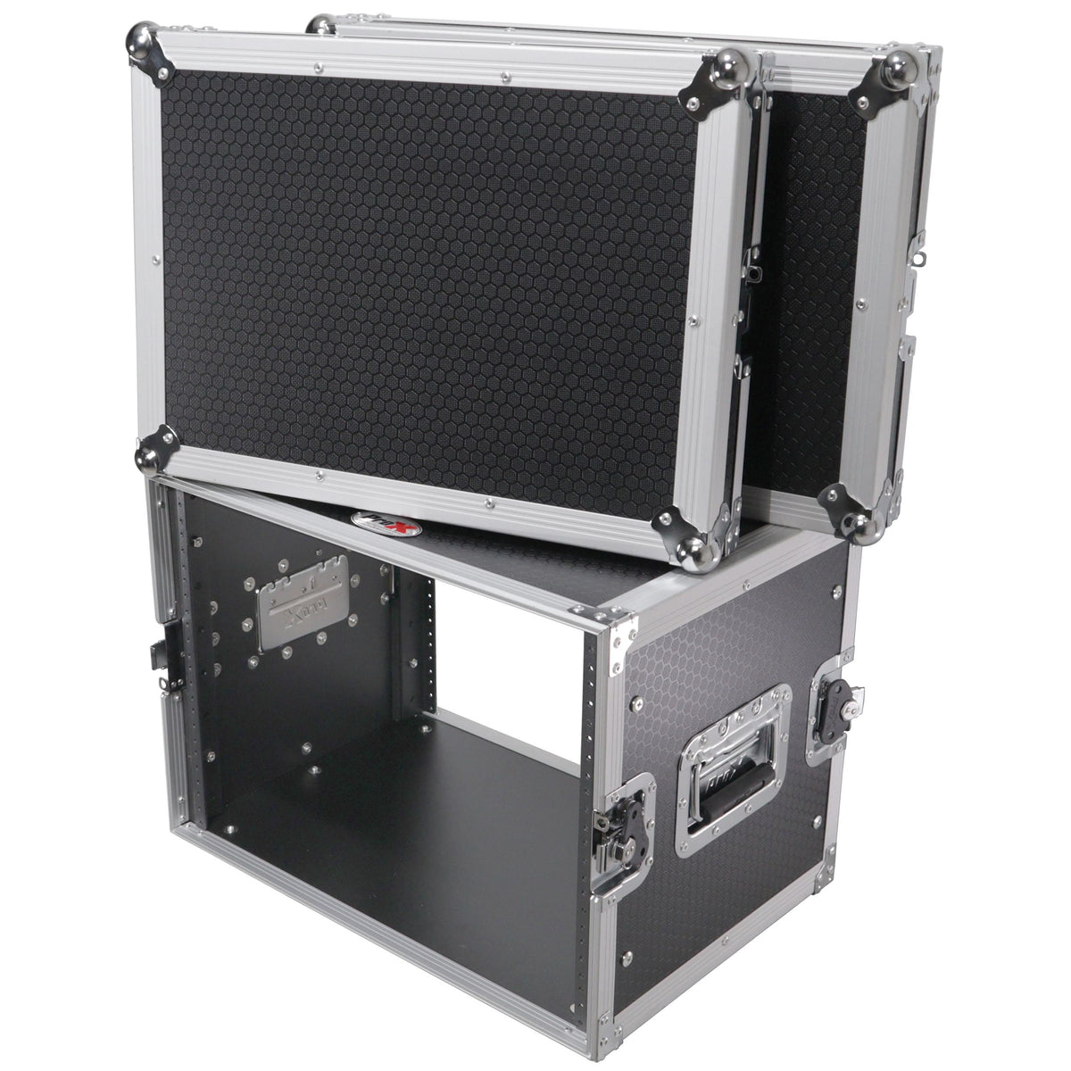 ProX 8U Deluxe Effects Rack Case 14 In Deep Rail to Rail.