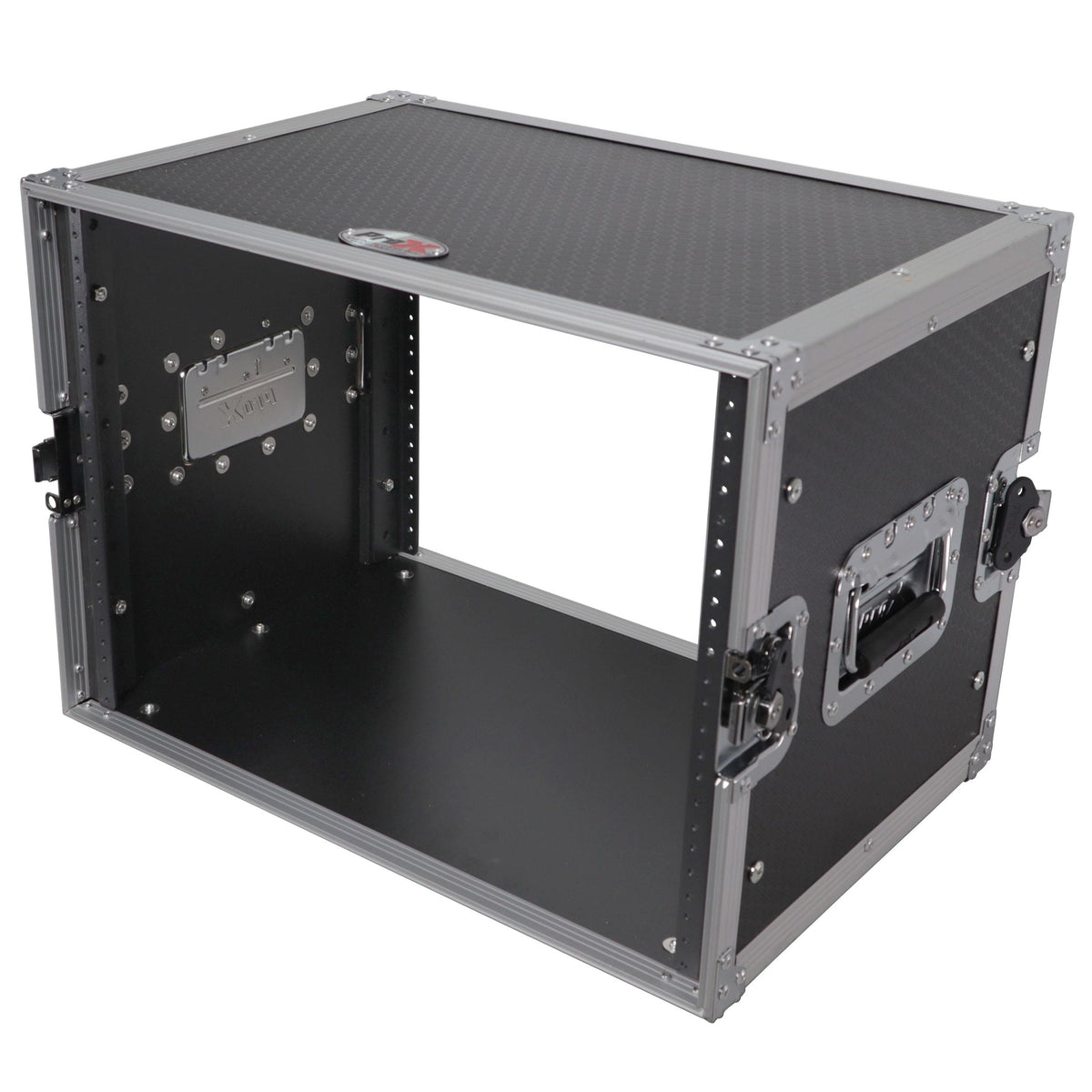 ProX 8U Deluxe Effects Rack Case 14 In Deep Rail to Rail.
