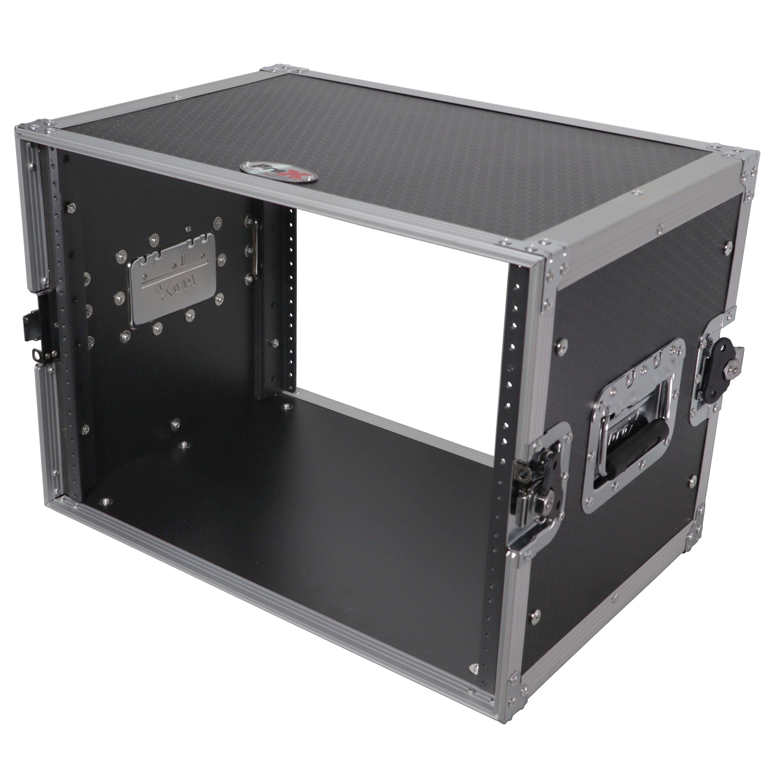 ProX 8U Deluxe Effects Rack Case 14 In Deep Rail to Rail
