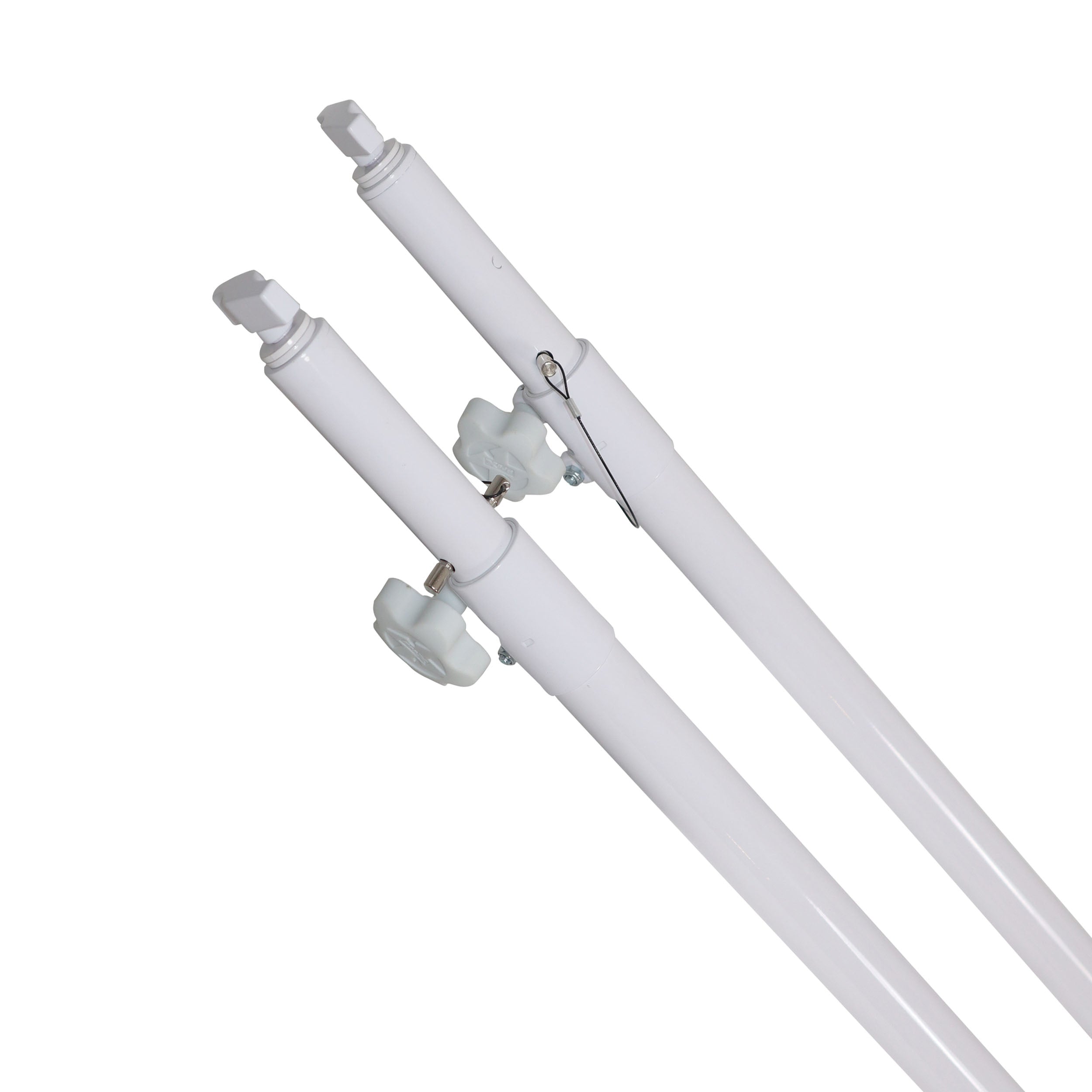 ProX Set of 2 Atlas Telescoping Poles White 56"–96" Adjustable Height