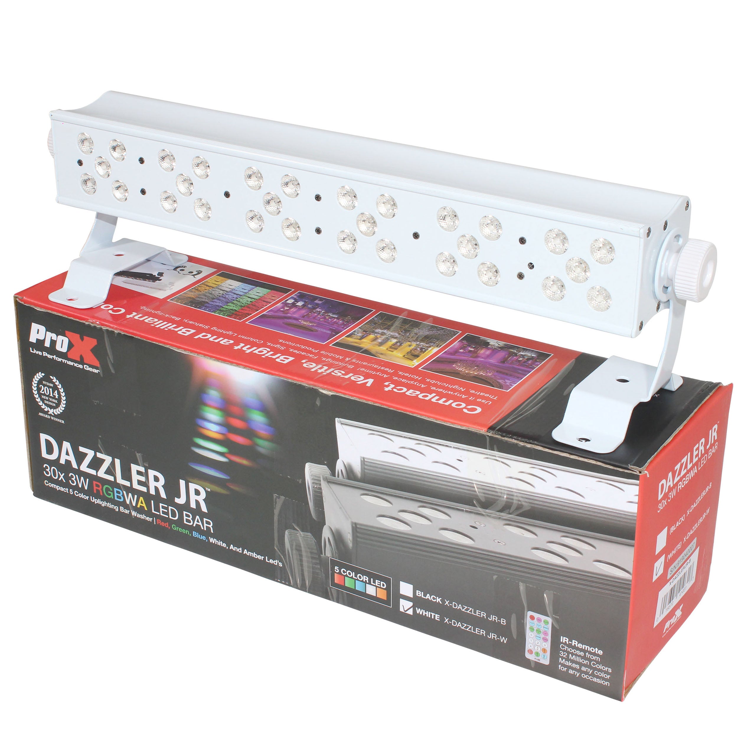 ProX Ultrabright DAZZLER JR 30x3W RGBWA LED Bar | White