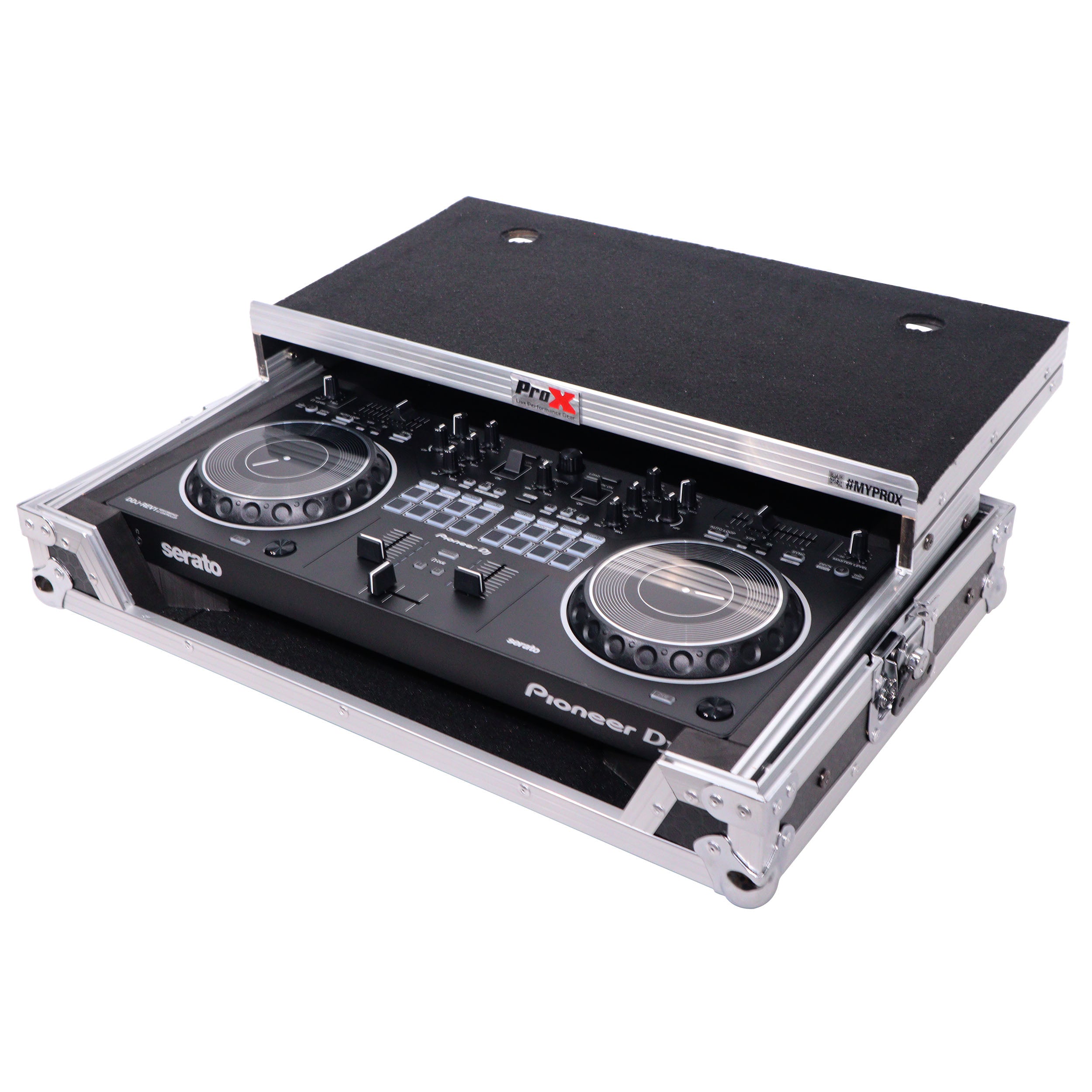 ProX ATA Flight Case For Pioneer DDJ-REV1 DJ Controller with Laptop Shelf