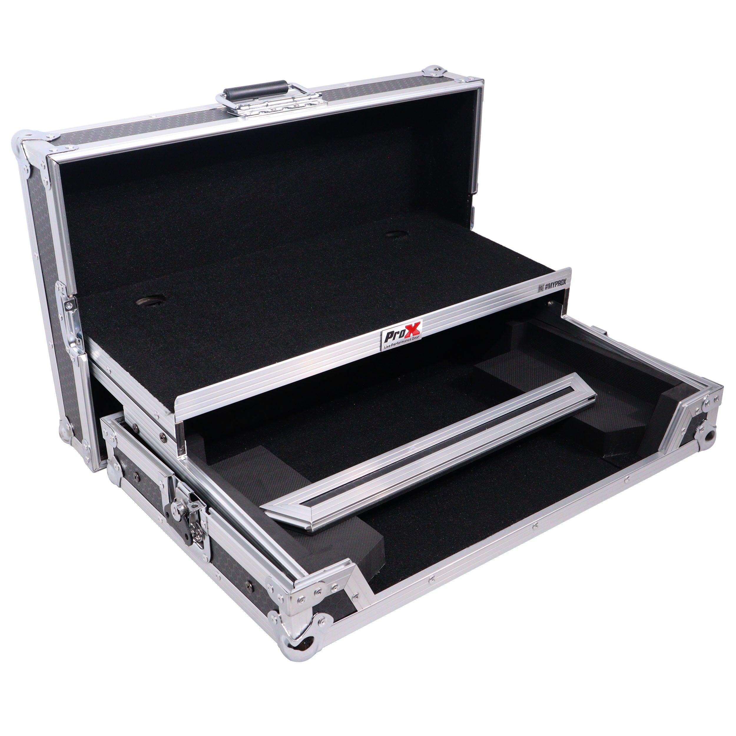 ProX ATA Flight Case For Pioneer DDJ-REV1 DJ Controller with Laptop Shelf