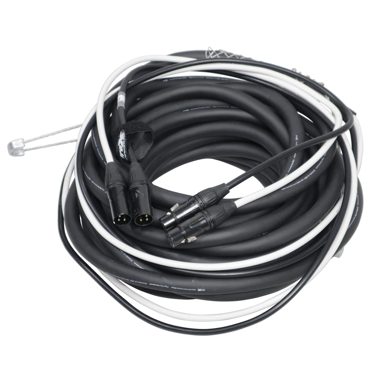 ProX 50' Ft. Balanced Dual XLR-M to Dual XLR-F High Performance Audio Cable.