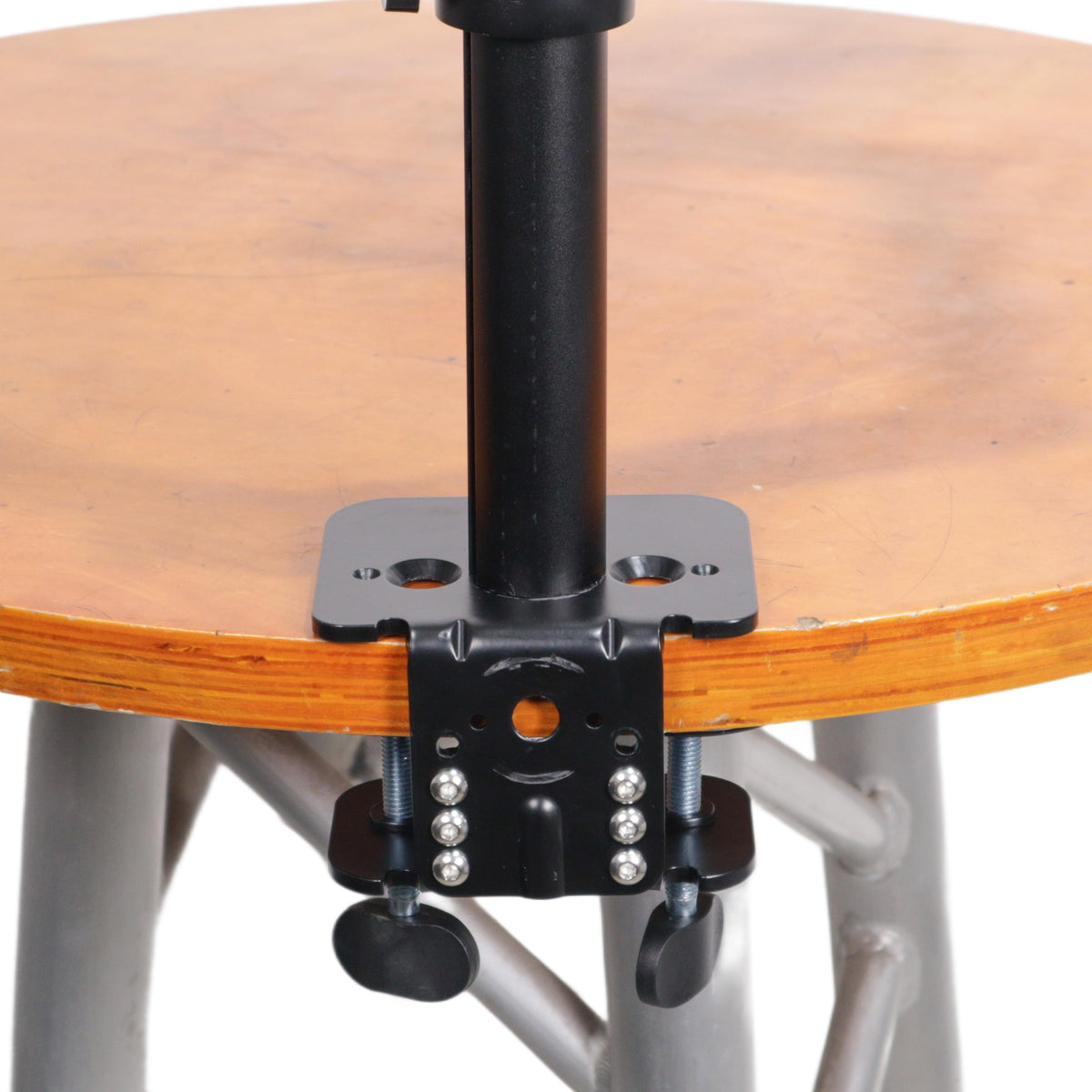 ProX Black Adjustable Arm Mount Mount Stand For 12-17" Laptop,VESA 75X75 and 100X100 fit 17-32" Monitor, For DJ Flight Case/Table.
