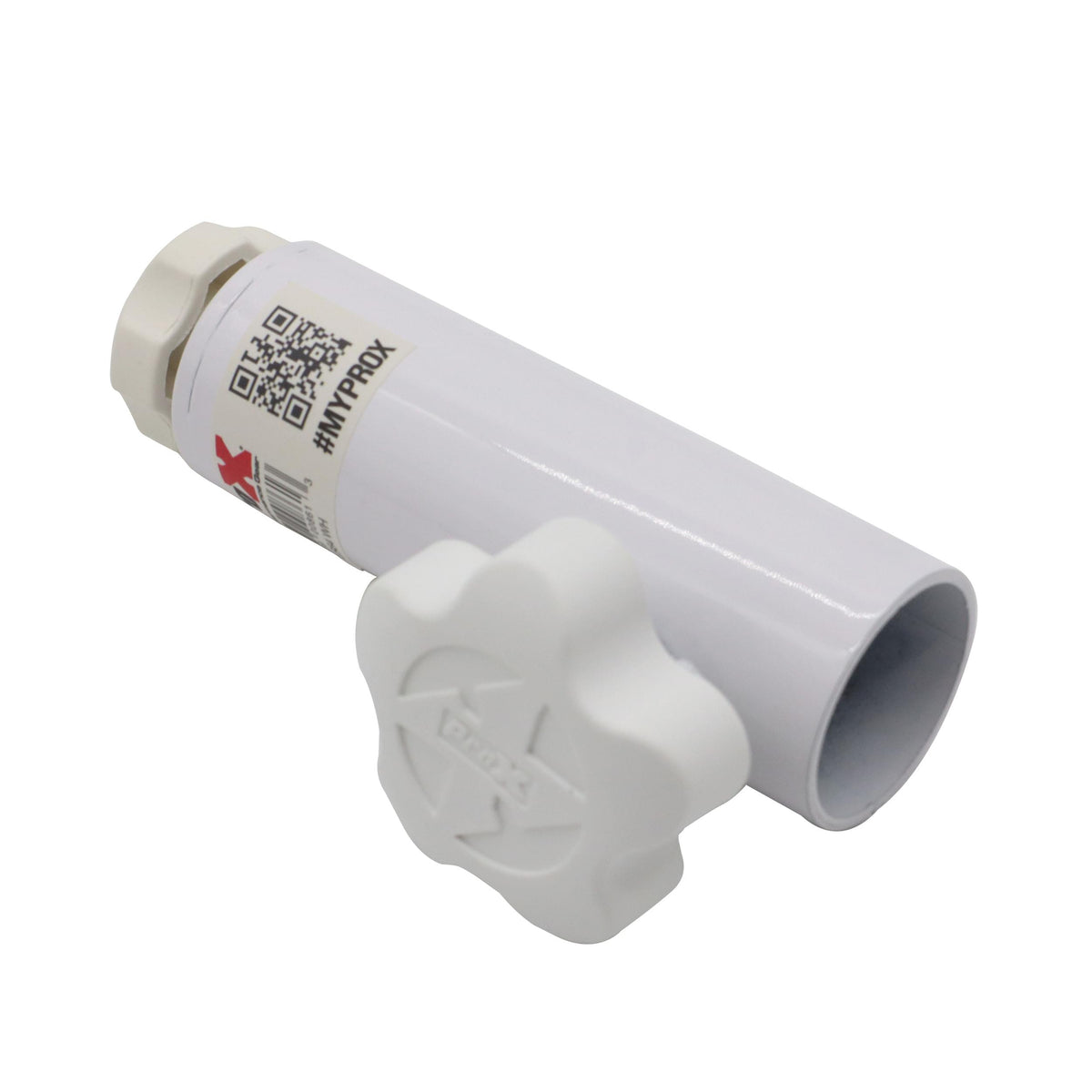 ProX 1 3/8" 35mm Universal Compact Single Stud Lighting M8 Mount for Most Speaker Stands White.