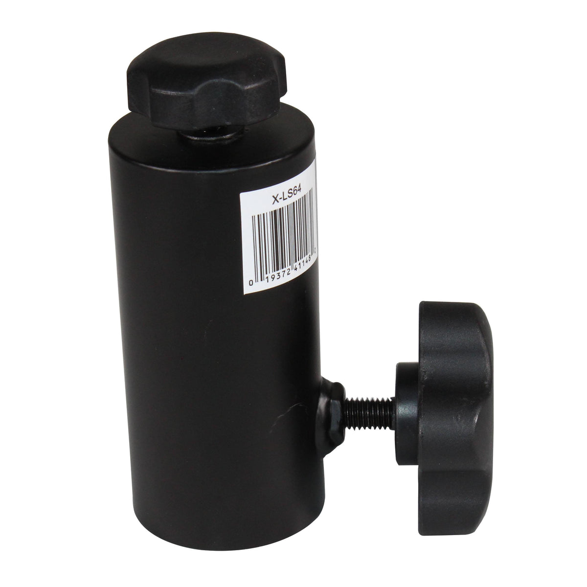 ProX 1 3/8" 35mm Universal Compact Single Stud Lighting M8 Mount for Most Speaker Stands Black.