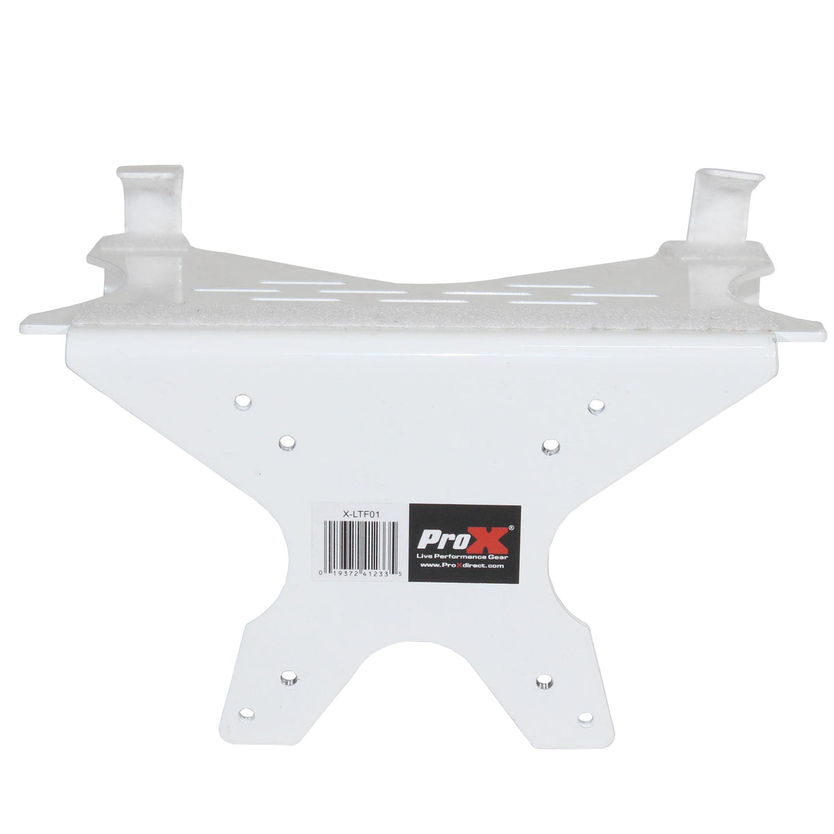 ProX Universal Laptop Tray + VESA Monitor Mounting Bracket fits on Speaker Stand 1-3/8" Pole White.