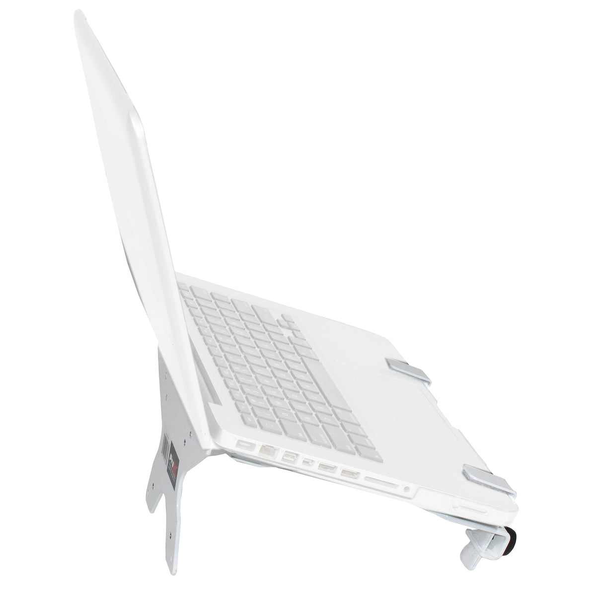 ProX Universal Laptop Tray + VESA Monitor Mounting Bracket fits on Speaker Stand 1-3/8" Pole White.