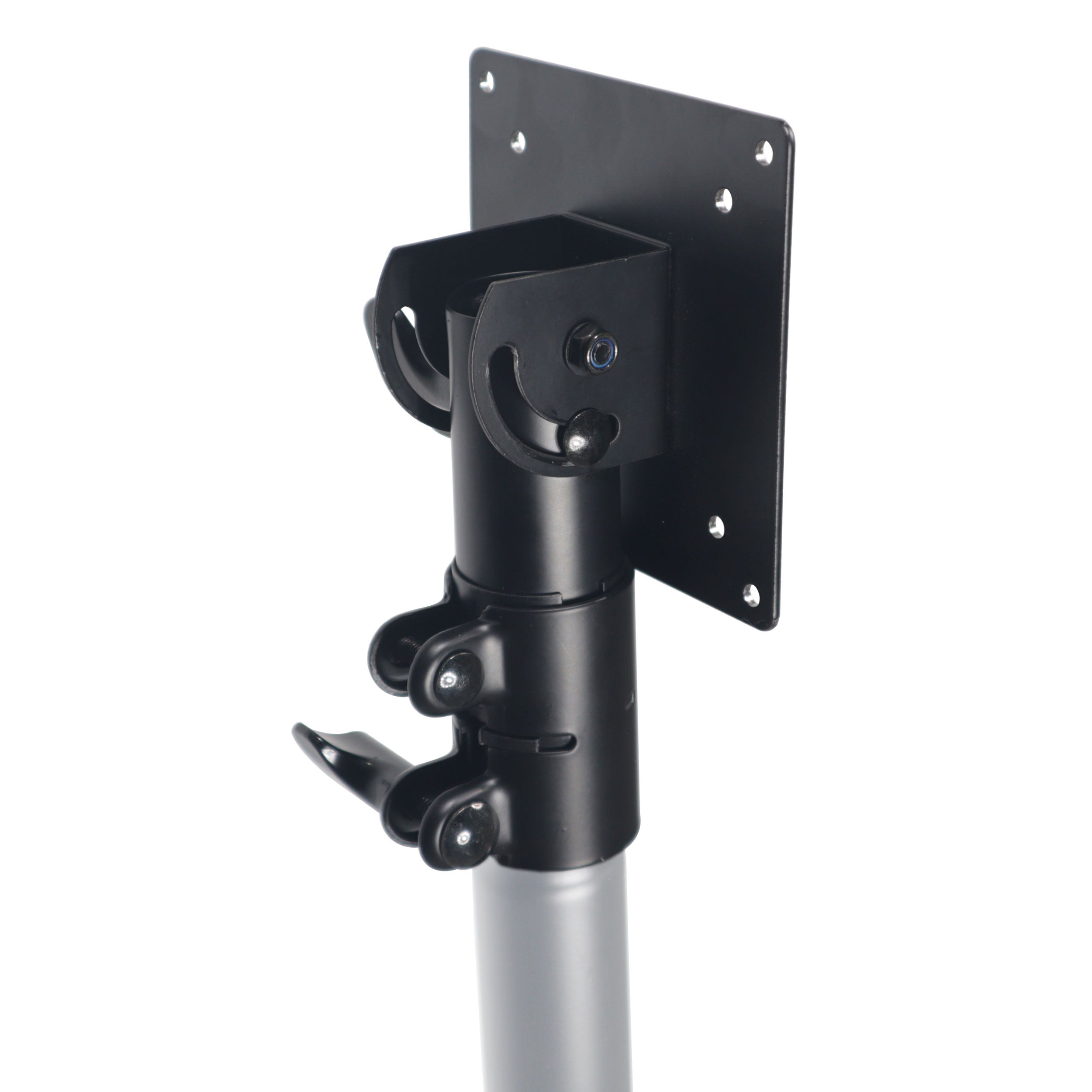 ProX Universal Laptop Tray + VESA Monitor Mounting Bracket fits on Speaker Stand 1-3/8" Pole Black.