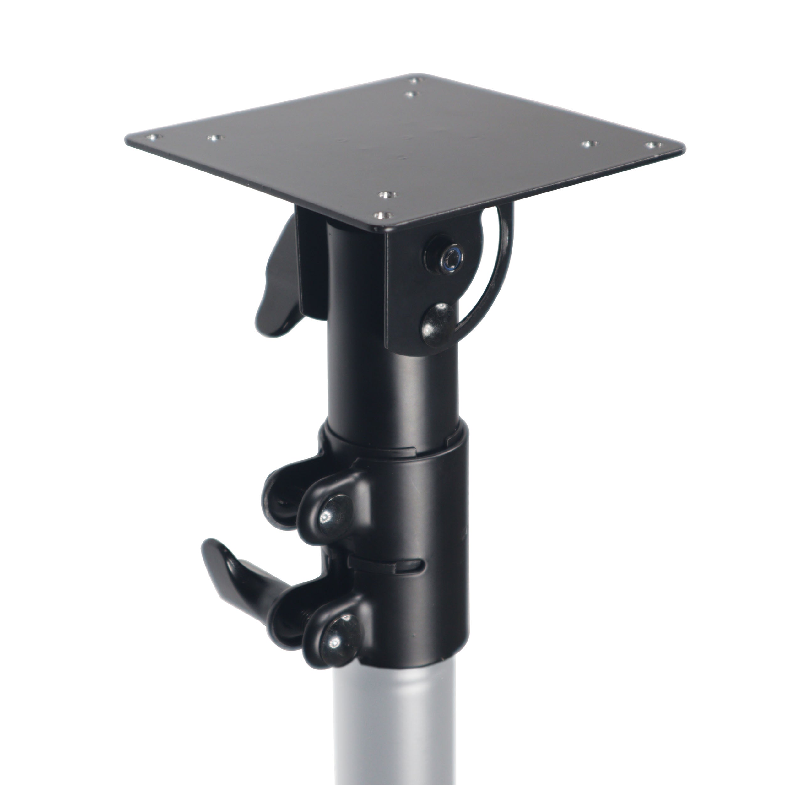 ProX Universal Laptop Tray + VESA Monitor Mounting Bracket fits on Speaker Stand 1-3/8" Pole Black