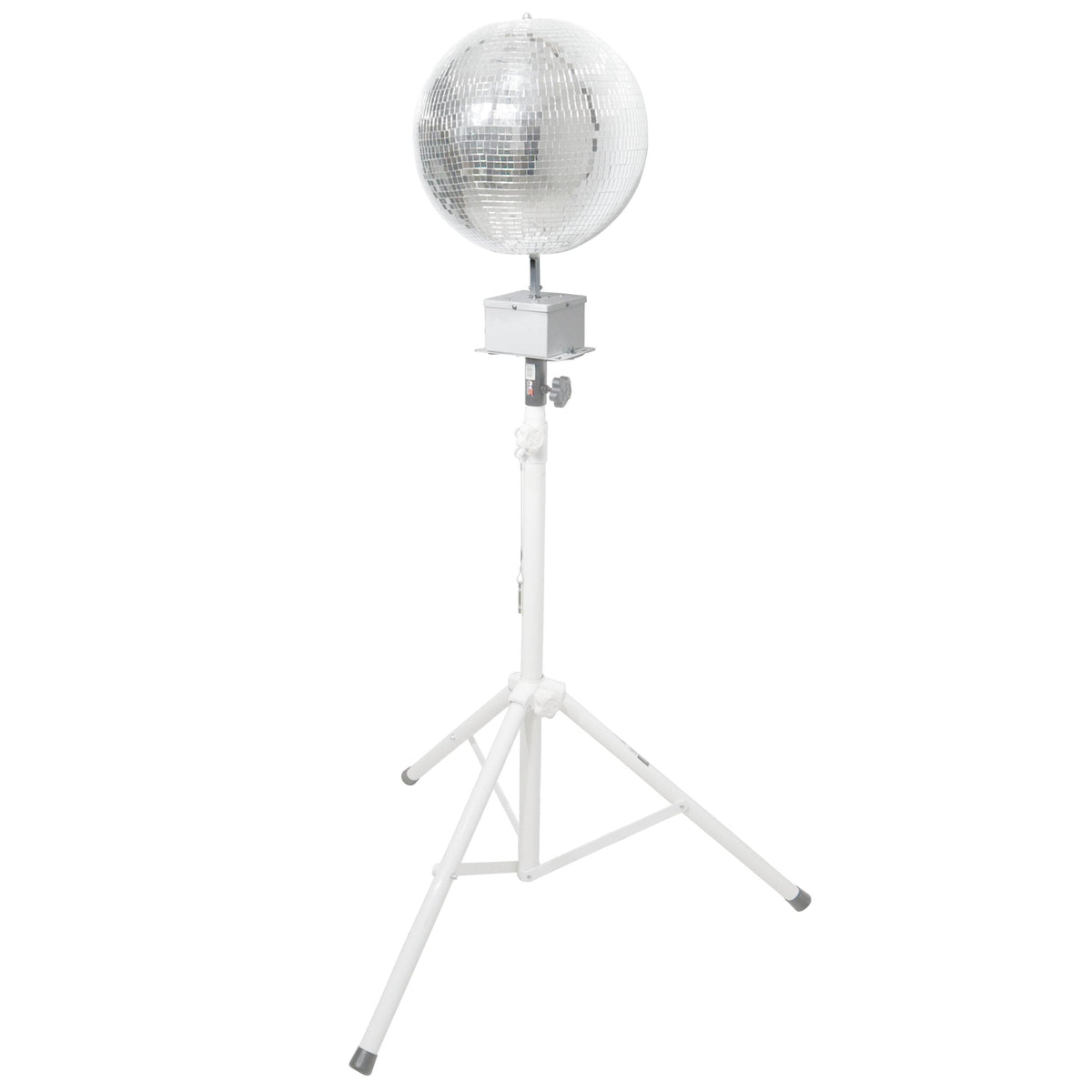 ProX MOTOS Upright Mirror Ball Oscillating 1RPM Motor – Mounts up to 30" Mirror Balls White Finish.