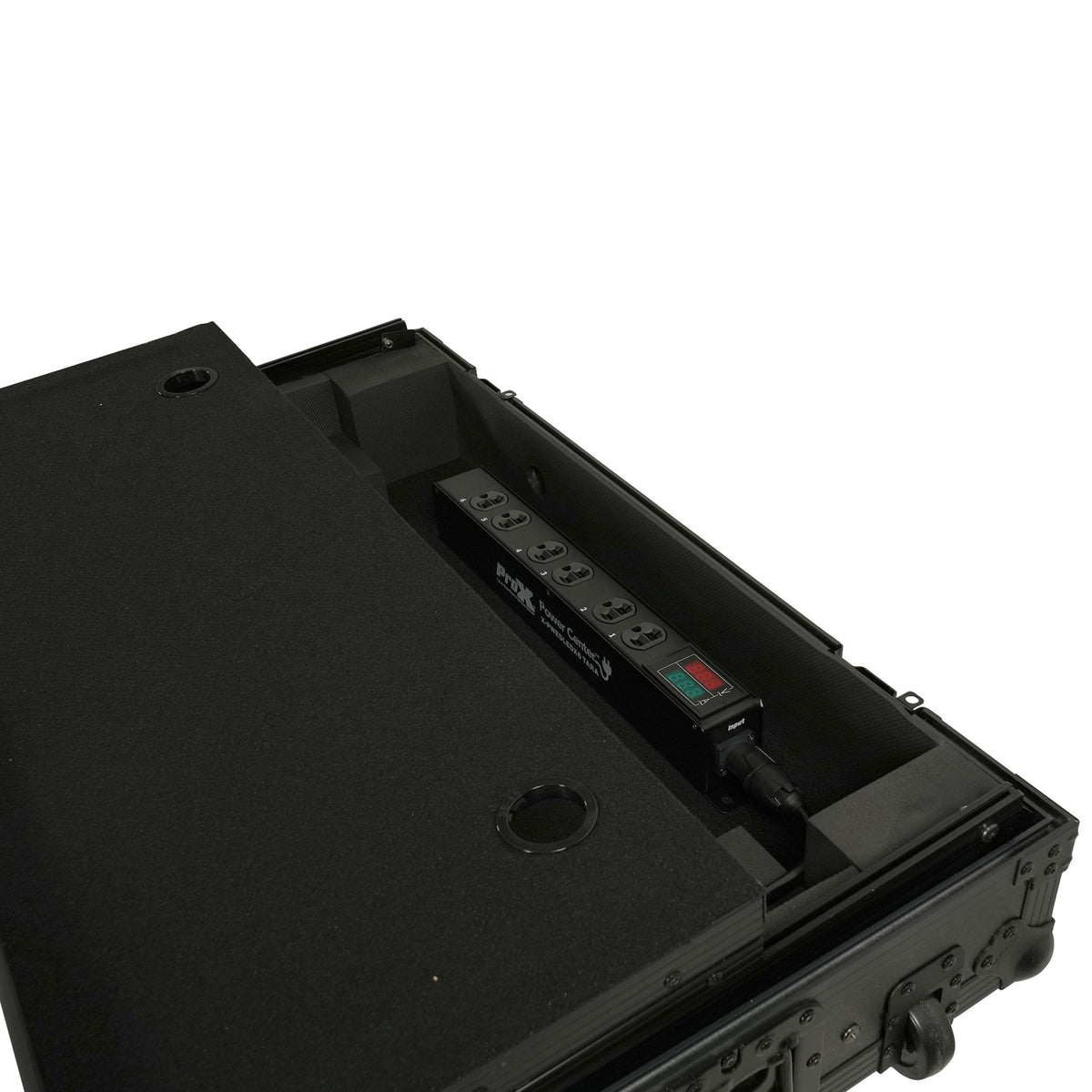 ProX TARA 6-Outlet Edison NEMA 5-20R Power Distribution Box with True1 IN/OUT, LED Voltage and Current Display 20A Power Center.