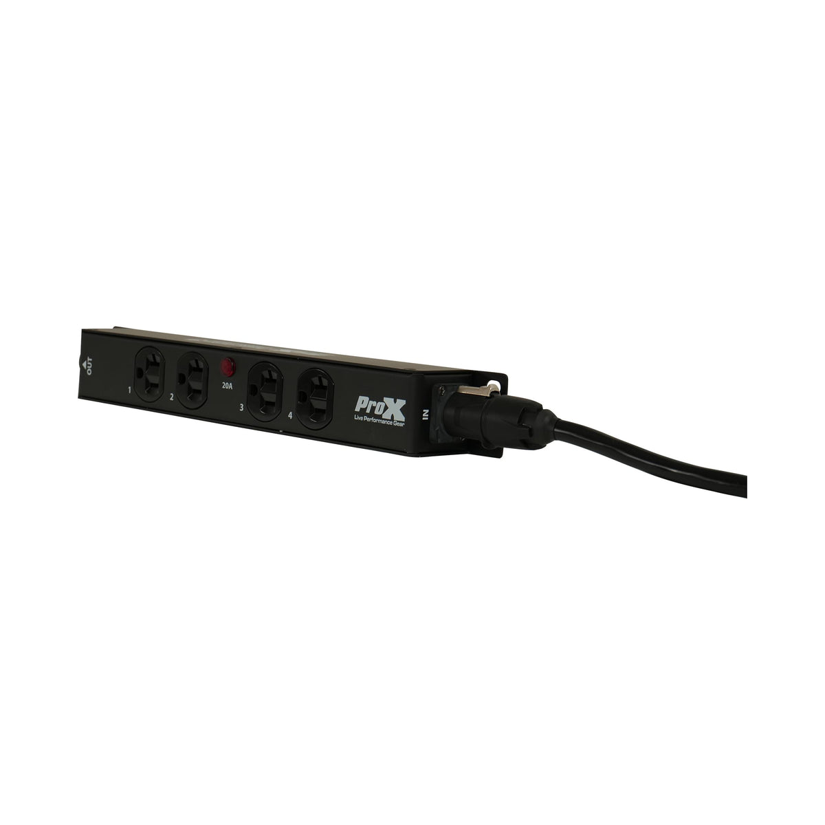 ProX MAYA 4 Outlet Power Strip AC Outlet Box Edison Nema 5-20R with True1 IN/OUT 20A Power Center.