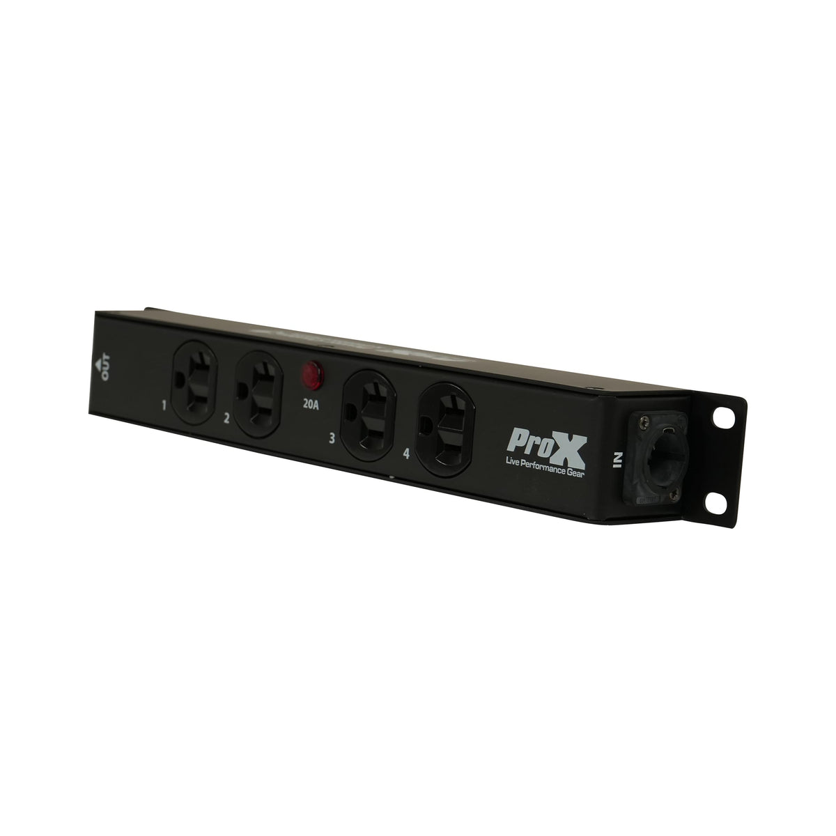 ProX MAYA 4 Outlet Power Strip AC Outlet Box Edison Nema 5-20R with True1 IN/OUT 20A Power Center.