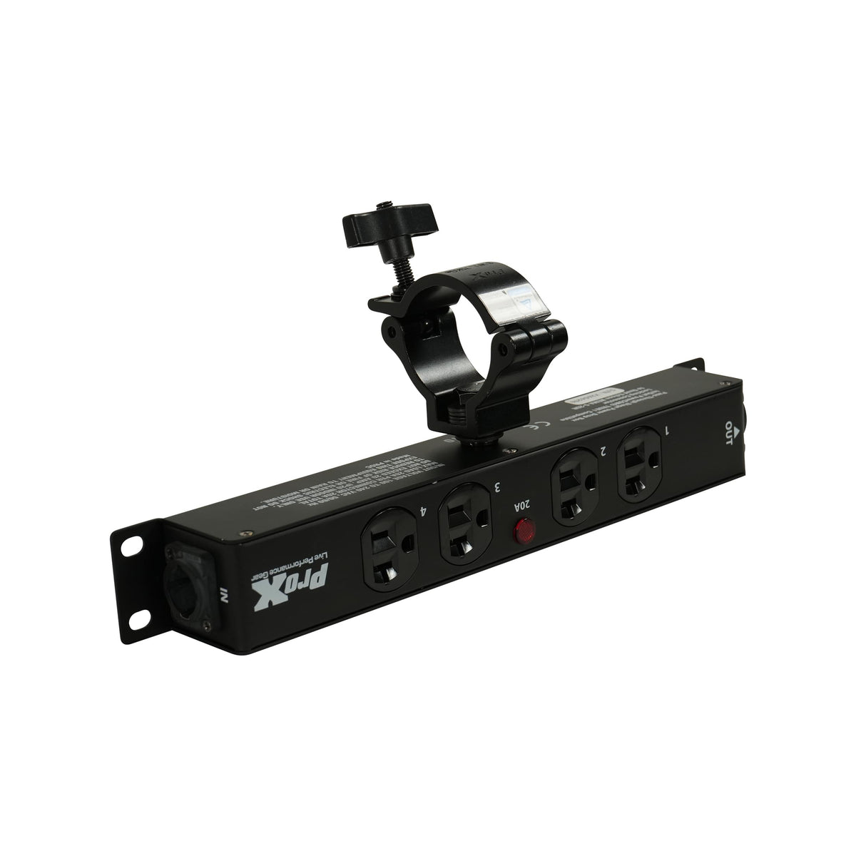 ProX MAYA 4 Outlet Power Strip AC Outlet Box Edison Nema 5-20R with True1 IN/OUT 20A Power Center.