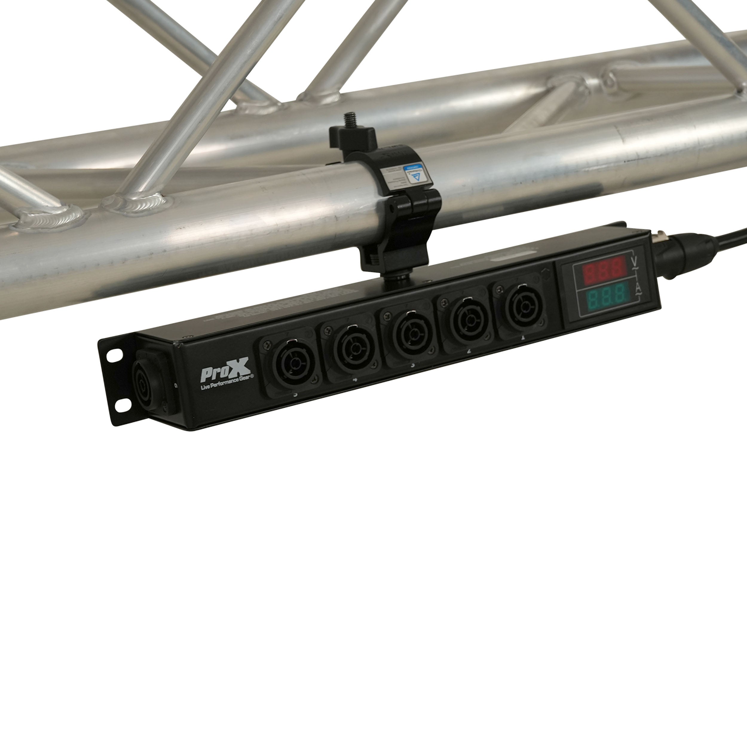 ProX DANA PowerCenter AC to 6X True1 Splitter Outputs - 20A REAN® by NEUTRIK® Connectors w/ V&A Meter