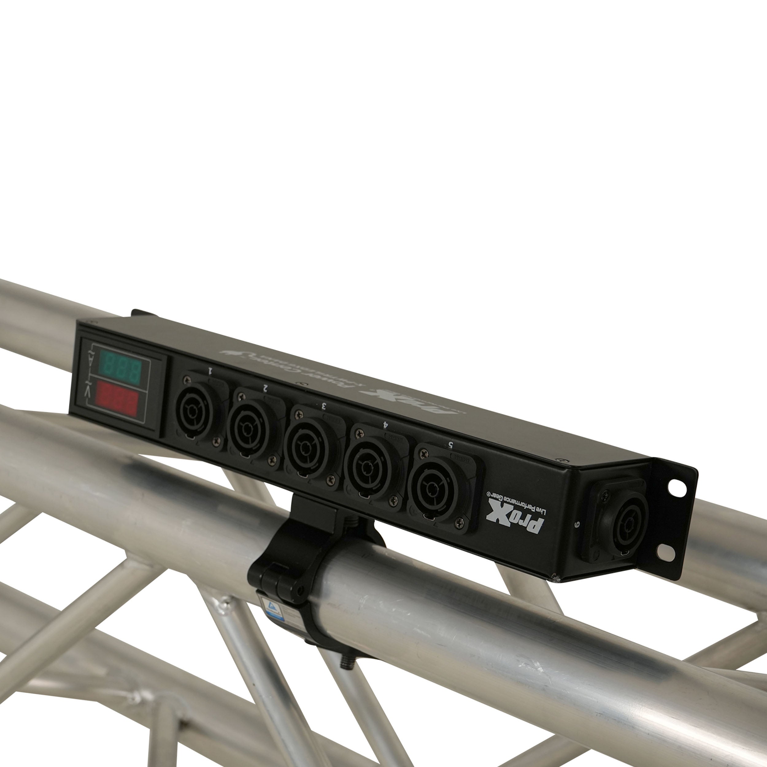 ProX DANA PowerCenter AC to 6X True1 Splitter Outputs - 20A REAN® by NEUTRIK® Connectors w/ V&A Meter