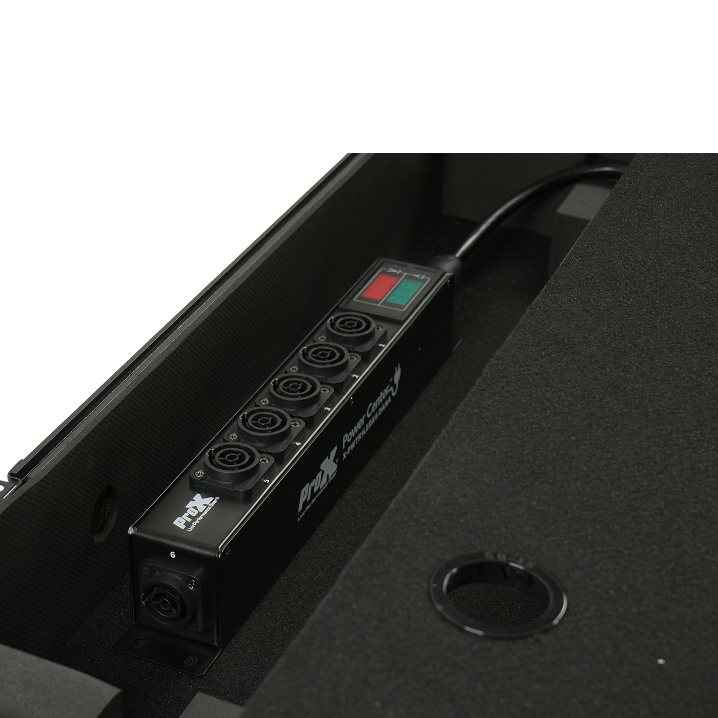 ProX DANA PowerCenter AC to 6X True1 Splitter Outputs - 20A REAN® by NEUTRIK® Connectors w/ V&A Meter