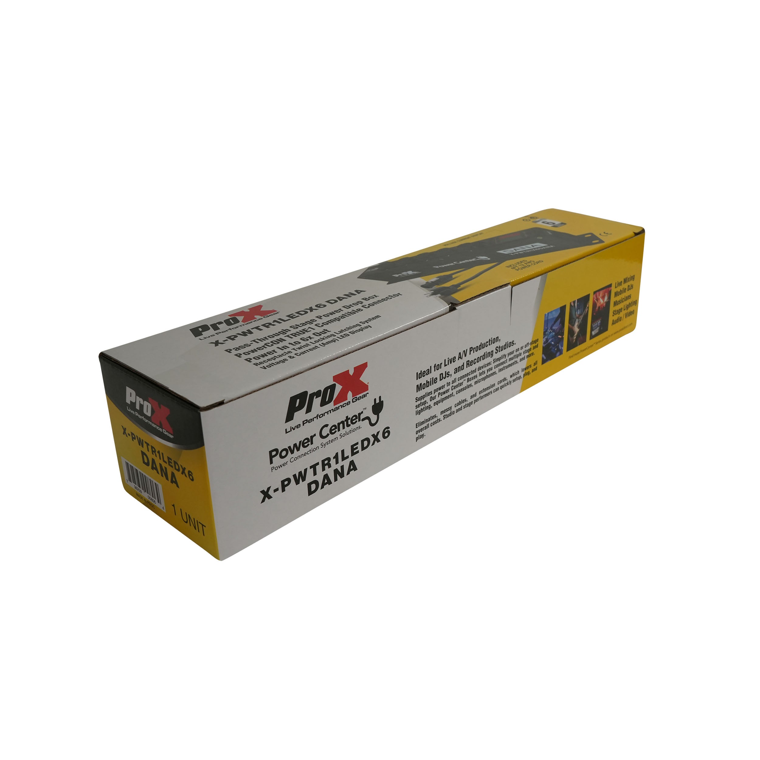 ProX DANA PowerCenter AC to 6X True1 Splitter Outputs - 20A REAN® by NEUTRIK® Connectors w/ V&A Meter