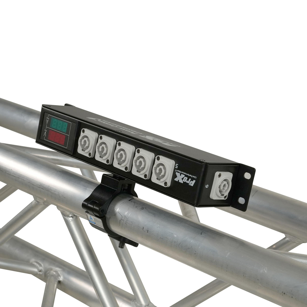 ProX RITA PowerCenter Outlet Box powerCON Compatible Splitter 20A w/ V&A Meter.