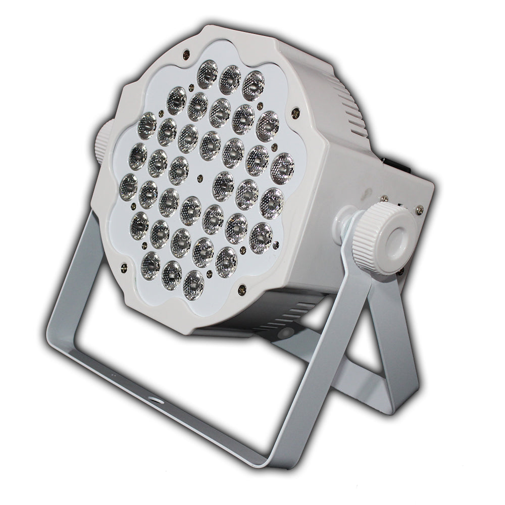 ProX Fusion RGBWA Par 36x 1W LED Slim Par White Housing