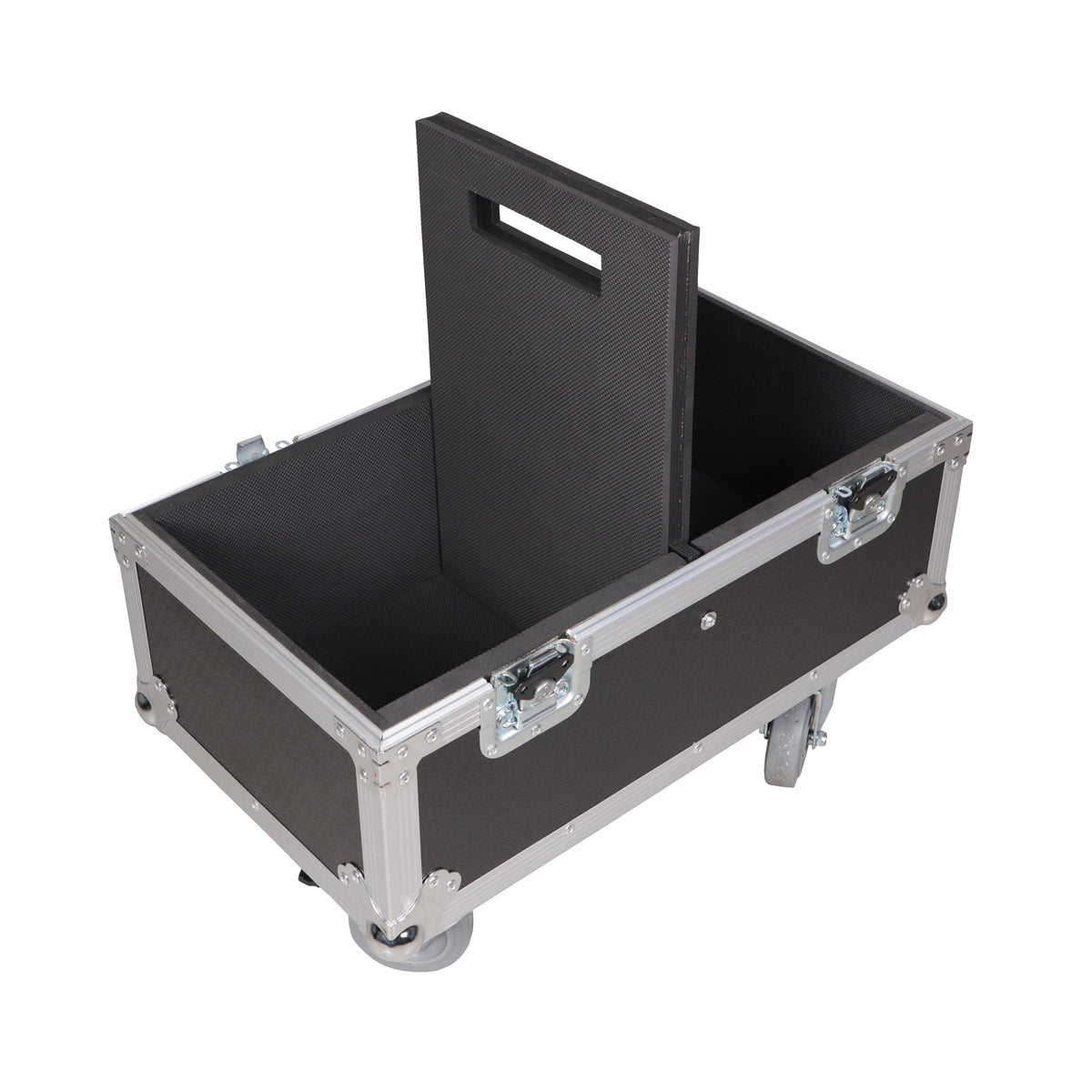 ProX XS-QSCK8MK2 - ATA Dual Speaker Flight Case For 2x QSC K8.2 K8 Series Subwoofer Speakers with 4 in. Casters