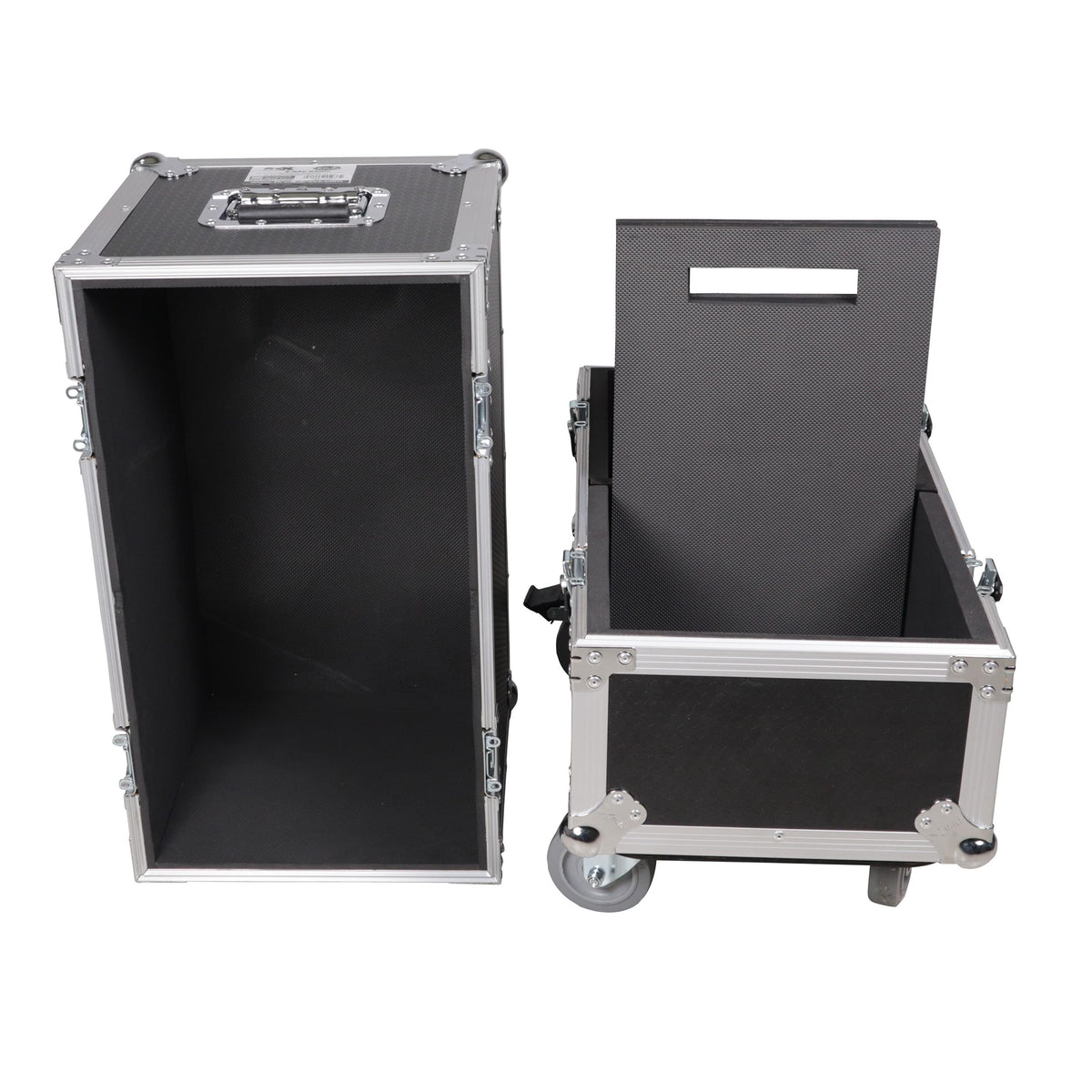 ProX XS-QSCK8MK2 - ATA Dual Speaker Flight Case For 2x QSC K8.2 K8 Series Subwoofer Speakers with 4 in. Casters