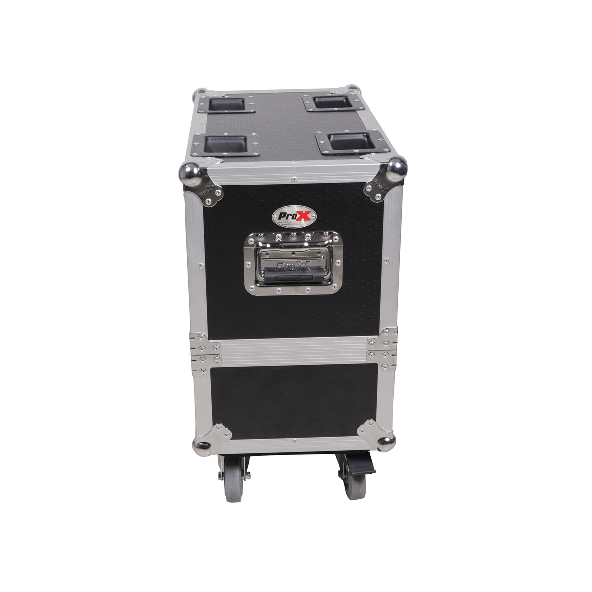 ProX XS-QSCK8MK2 - ATA Dual Speaker Flight Case For 2x QSC K8.2 K8 Series Subwoofer Speakers with 4 in. Casters