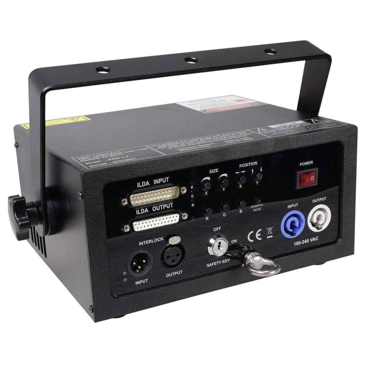 ProX Unity Raw 1.7 Watt RGB Laser Light Show Projector System.
