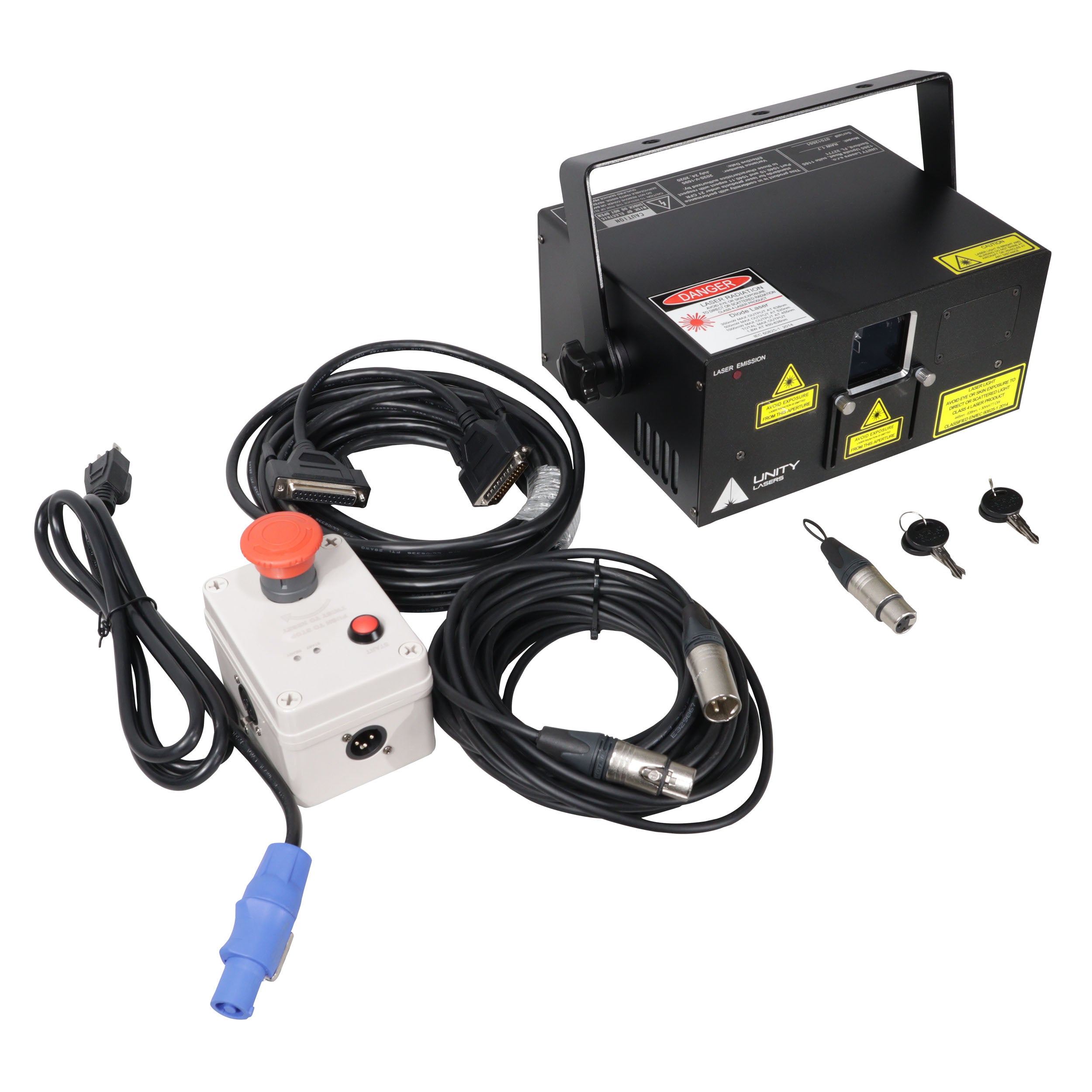 ProX Unity Raw 1.7 Watt RGB Laser Light Show Projector System