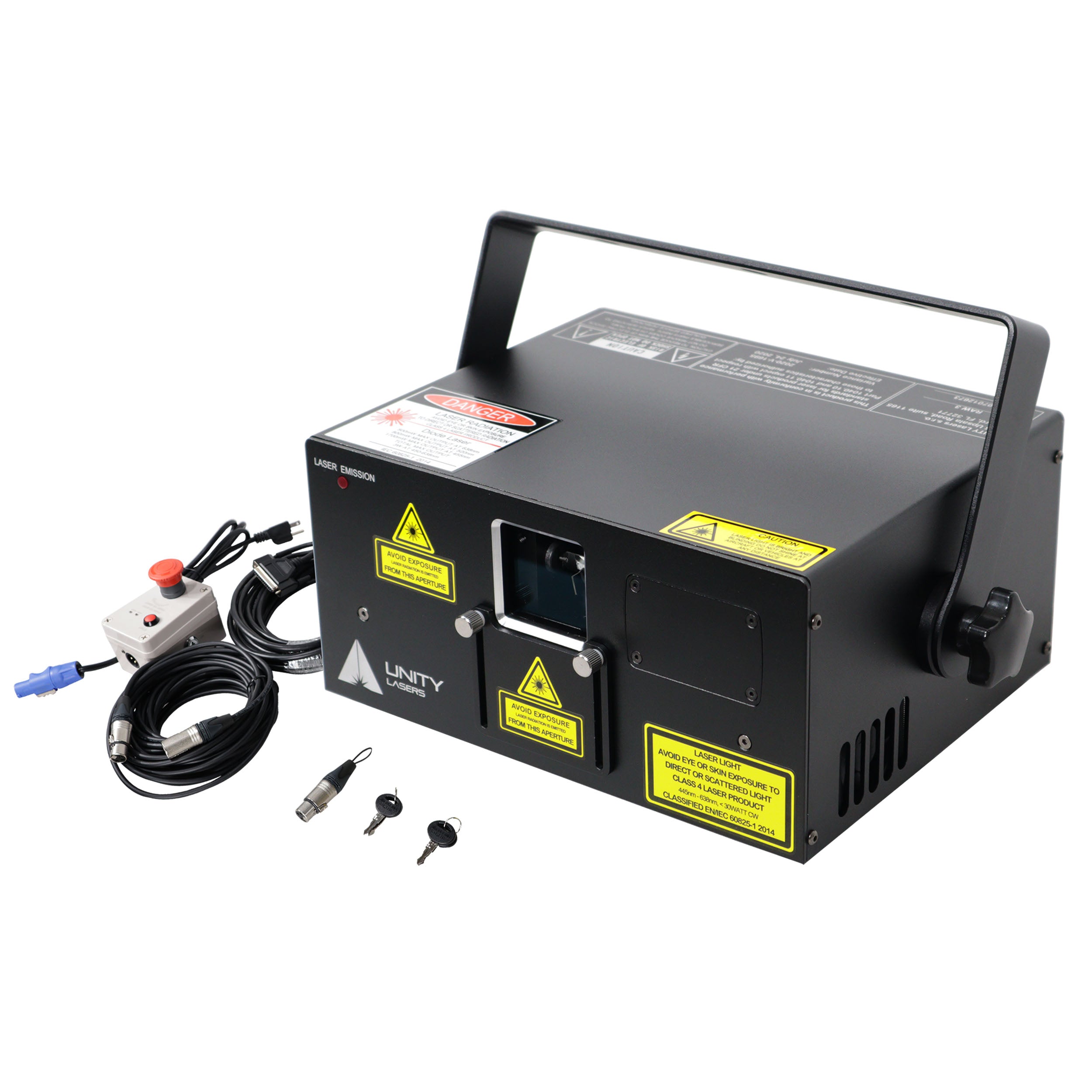 ProX Unity Raw 3 Watt RGB DMX Laser Light Show Projector System