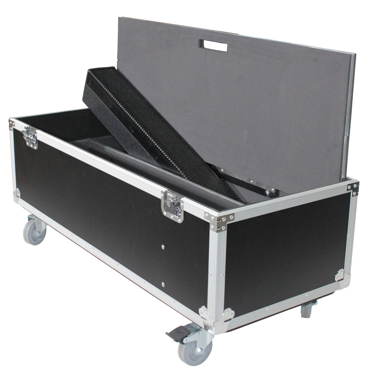 ProX ATA Flight Case for 2x RCF EVOX12 or EV Evolve 50 Compact Arrays Fits Two Speakers and Subwoofers.