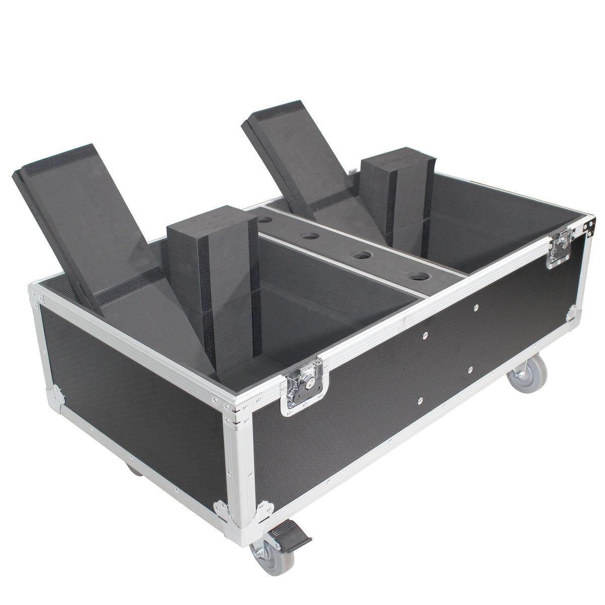ProX ATA Style Flight-Road Case For RCF EVOX 8 J8 JMIX8 Speaker Array System Fits Two Speakers and Subs.
