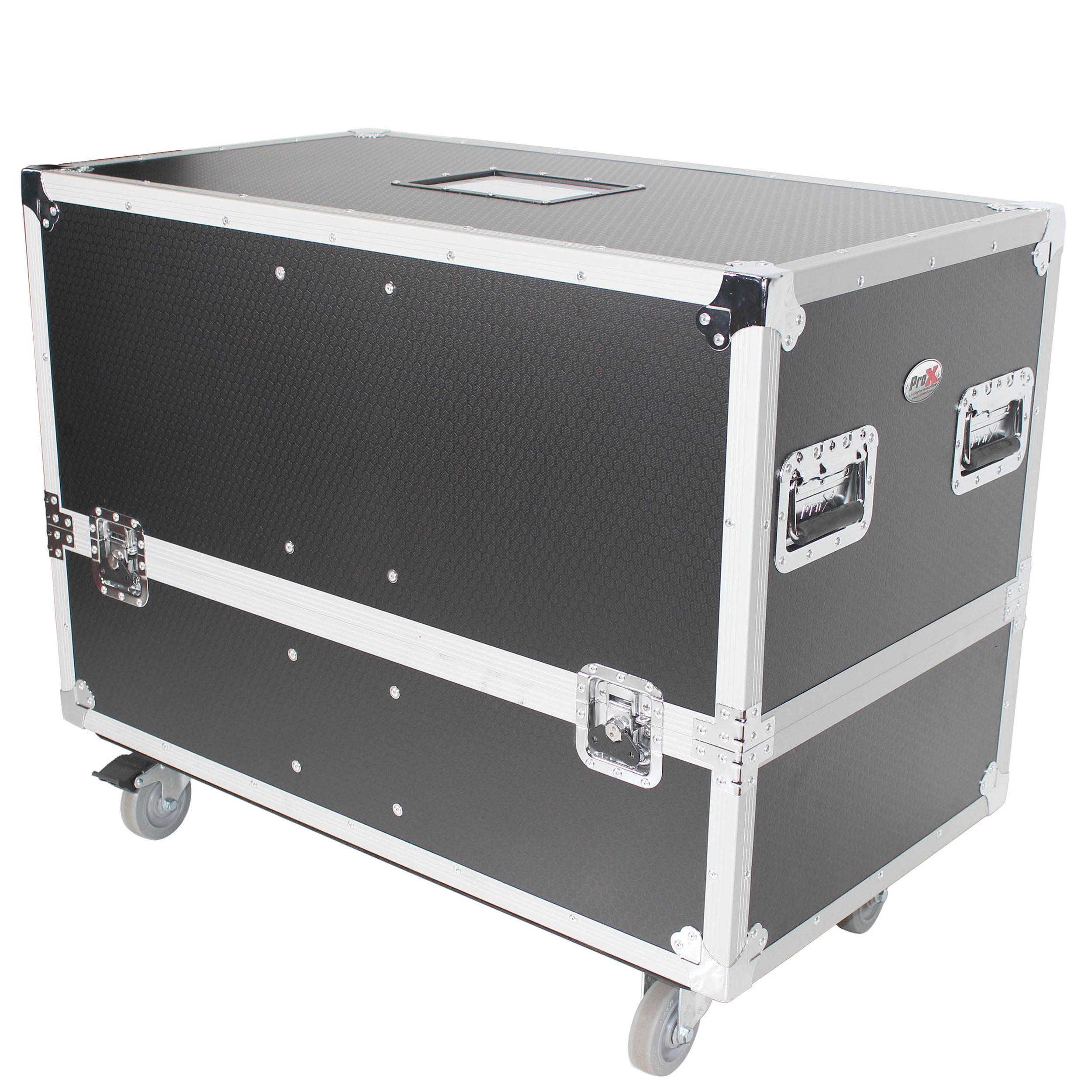 ProX ATA Style Flight-Road Case For RCF EVOX 8 J8 JMIX8 Speaker Array System Fits Two Speakers and Subs