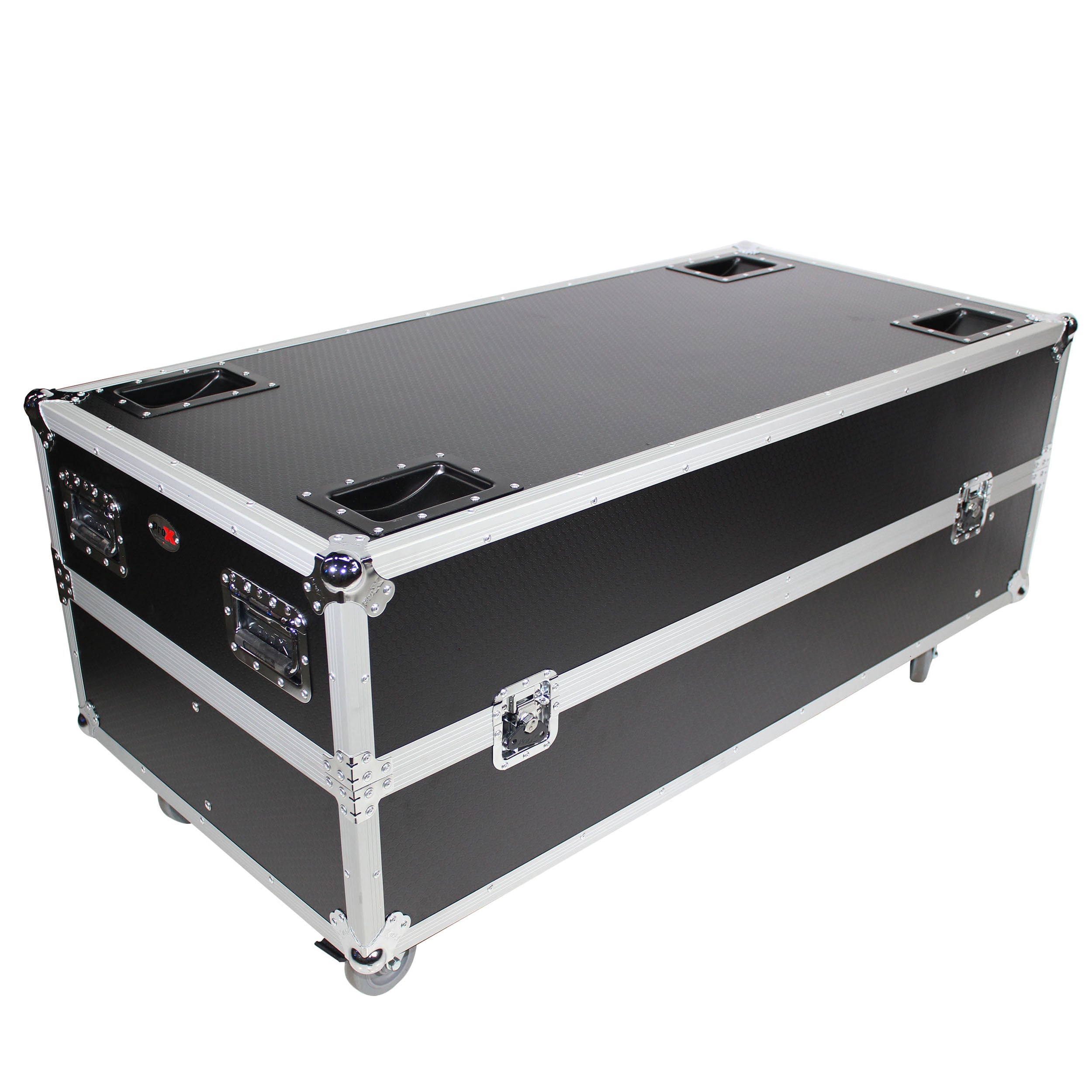 ProX Flight Case for 2 RCF NXW 44-A ,NXL44-A Active 2 Way Column Array with 4 Inch Wheels