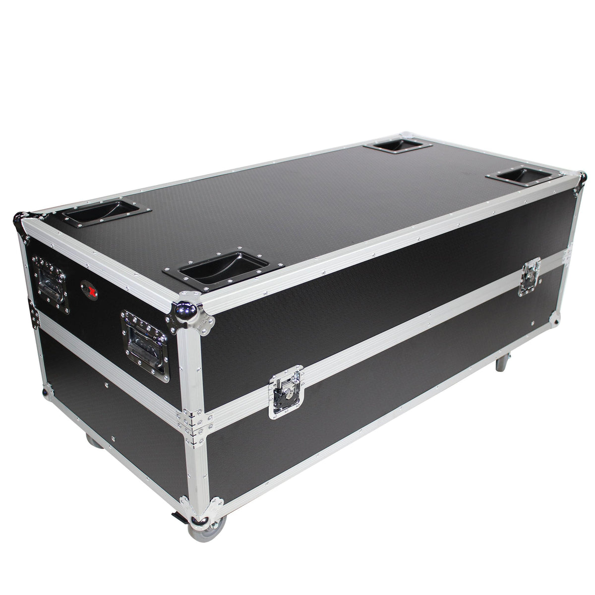 ProX Flight Case for 2 RCF NXW 44-A ,NXL44-A Active 2 Way Column Array with 4 Inch Wheels.