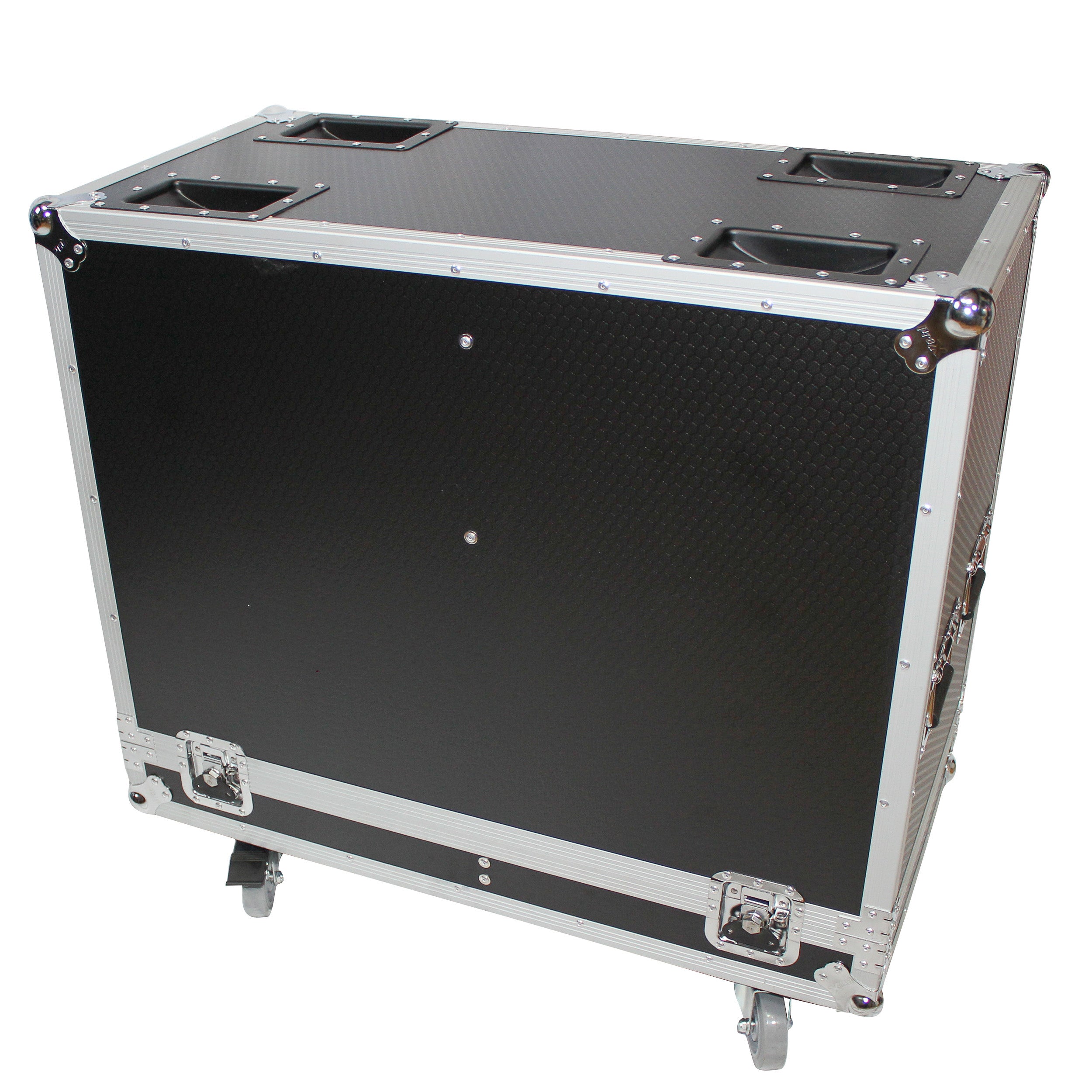 ProX Flight Case for Two RCF-TT25-A II High Definition Two-Way Speakers with 4 Inch Wheels