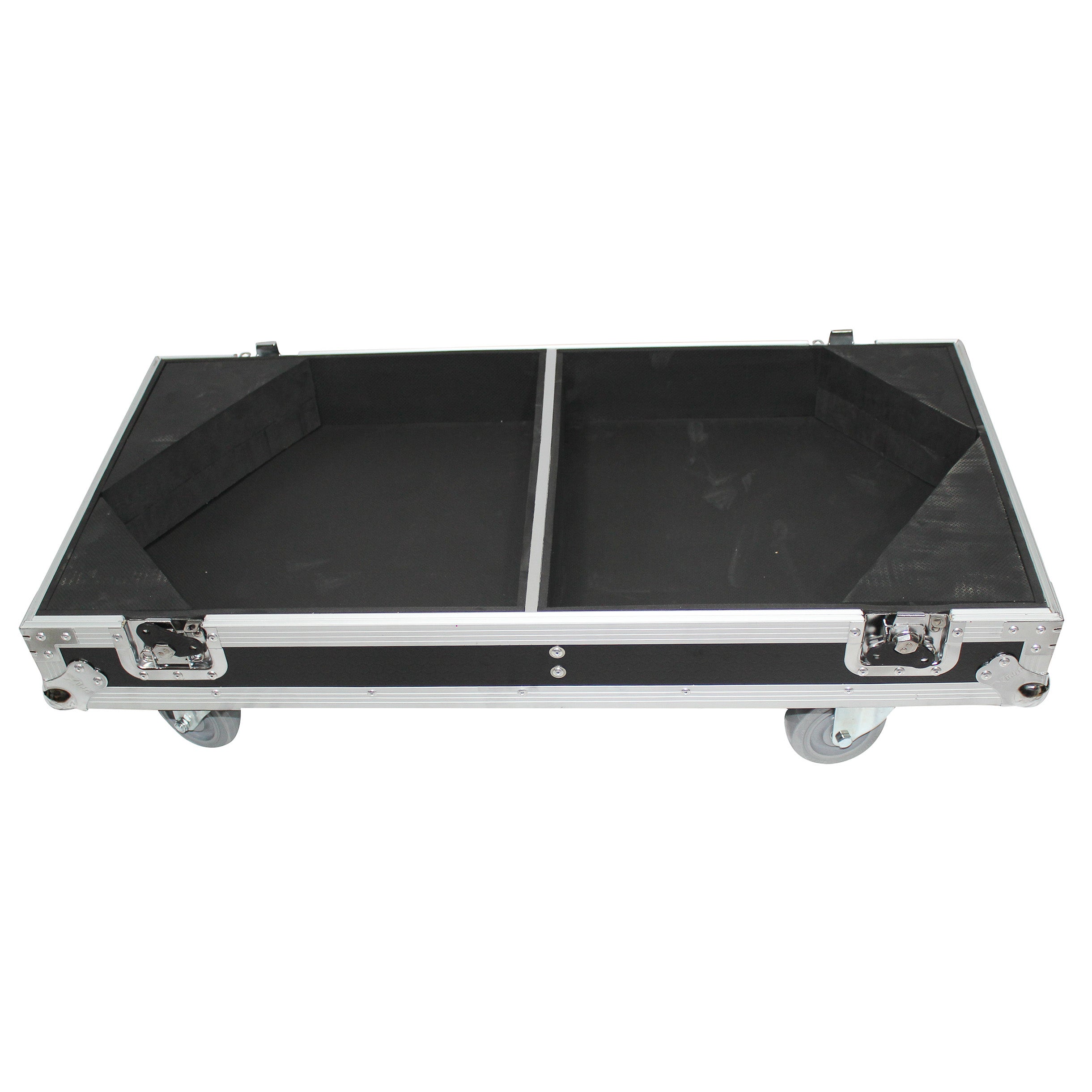 ProX Flight Case for Two RCF-TT25-A II High Definition Two-Way Speakers with 4 Inch Wheels