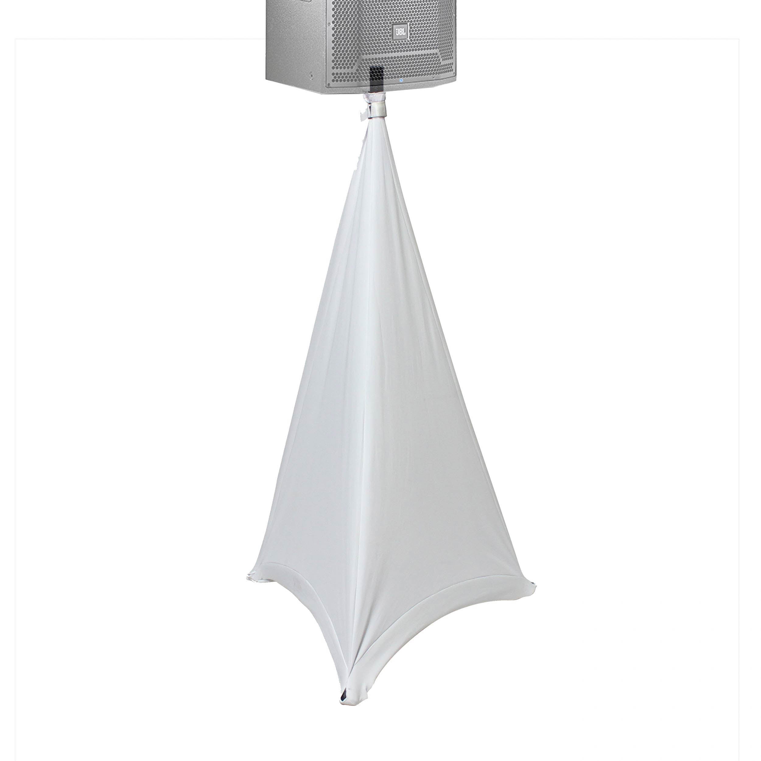 ProX Lycra Cover Scrim for Speaker Tripod or Lighting Stand 2 Sided - White