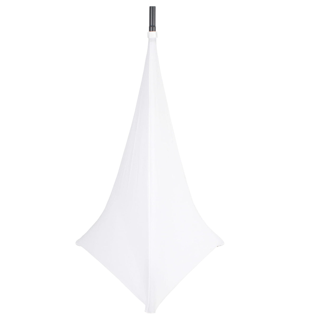 ProX Two-Pack Three Side Speaker Stand Cover Scrim - White.