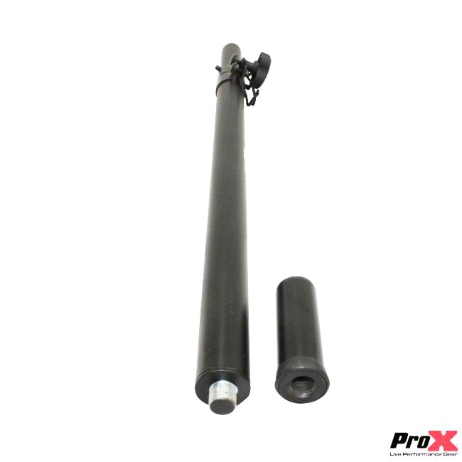 ProX Set of 2 Deluxe 20 inch Speaker Subwoofer Pole M20 Threaded Mount 1 3/8 In. Adapter Cap.