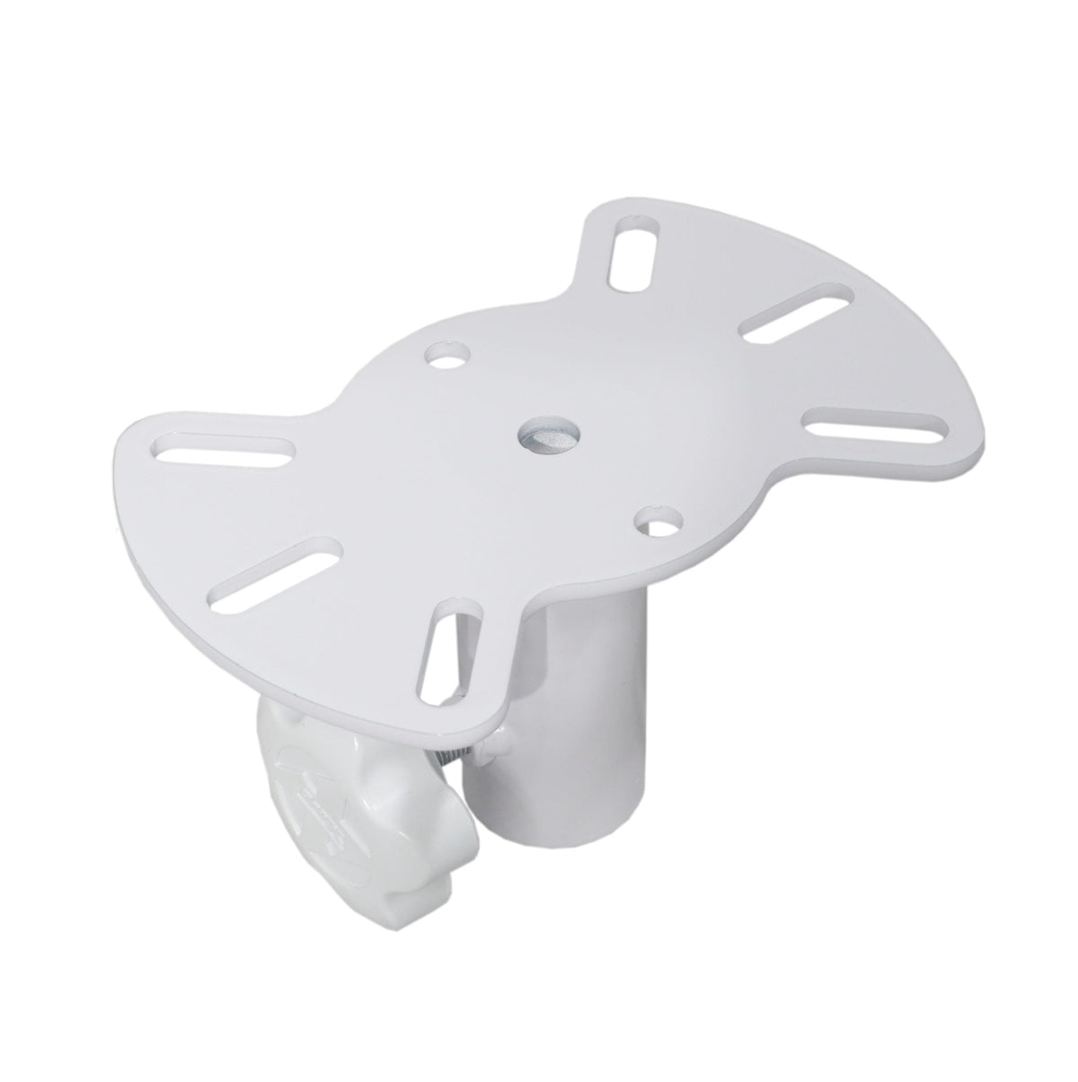 ProX Speaker Stand Mounting Plate In White for Speakers and Moving Head.