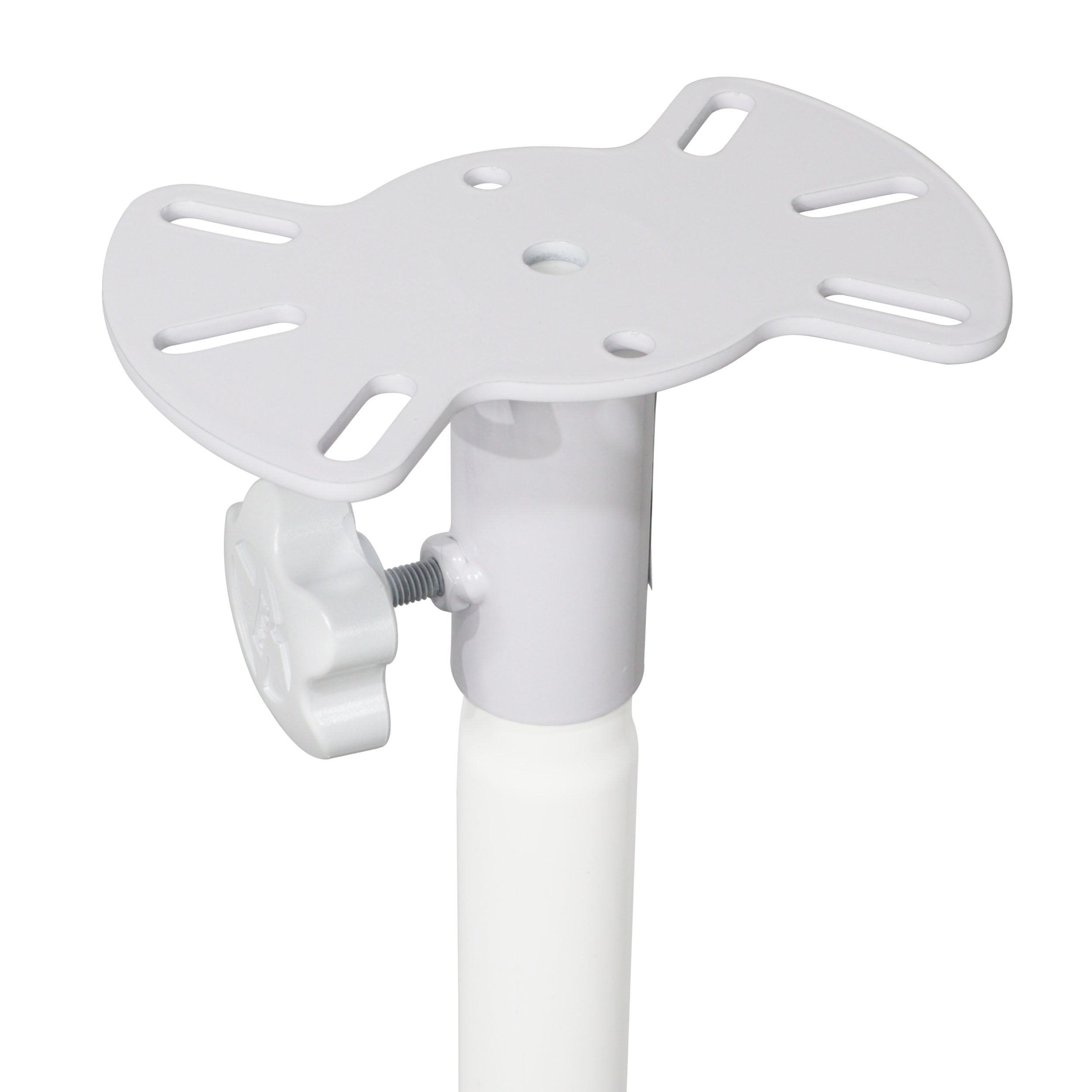 ProX Speaker Stand Mounting Plate In White for Speakers and Moving Head