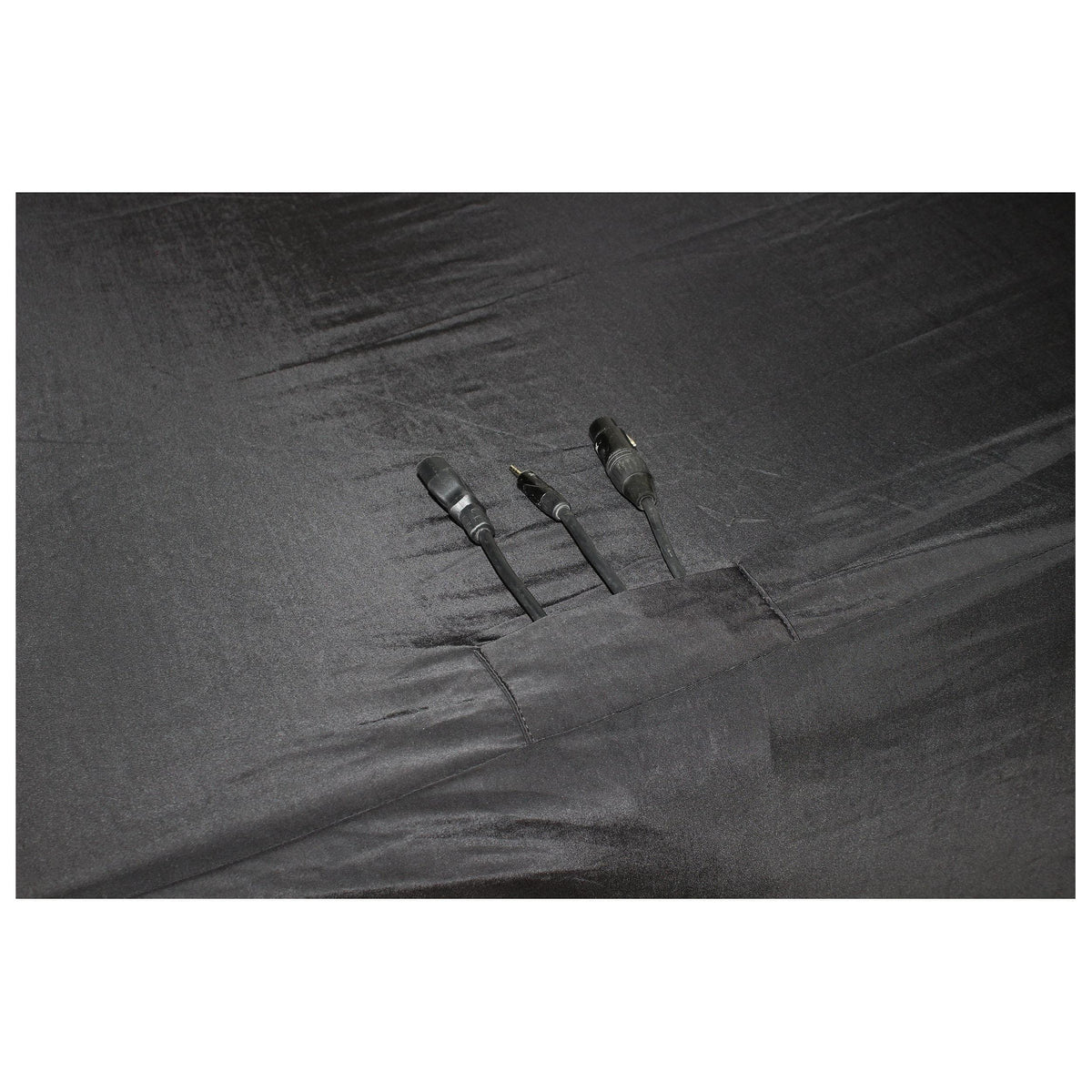 ProX 6 Ft. Open Back Spandex Table Cover Scrim - Black.