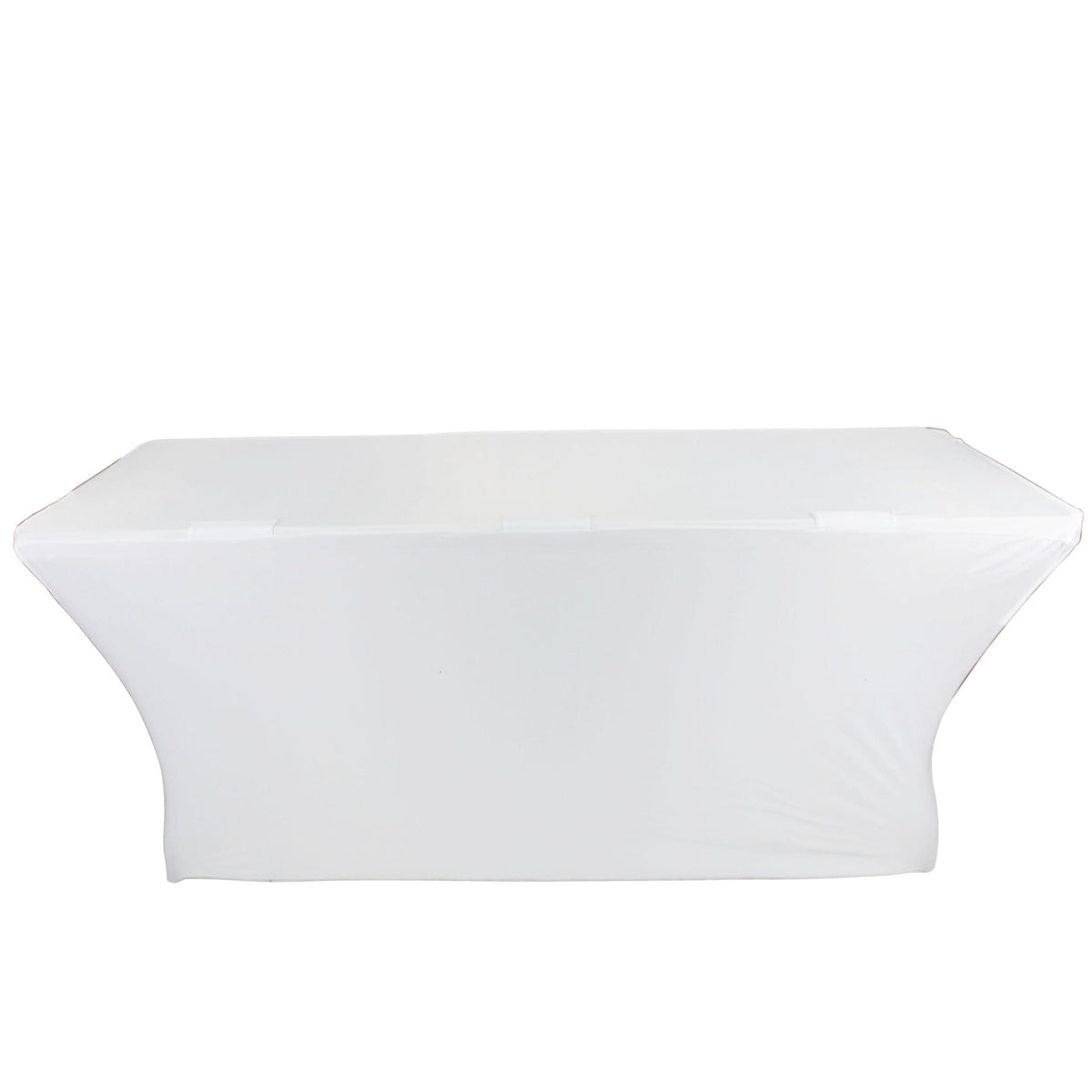 ProX 6 Ft. Open Back Spandex Table Cover Scrim - White.