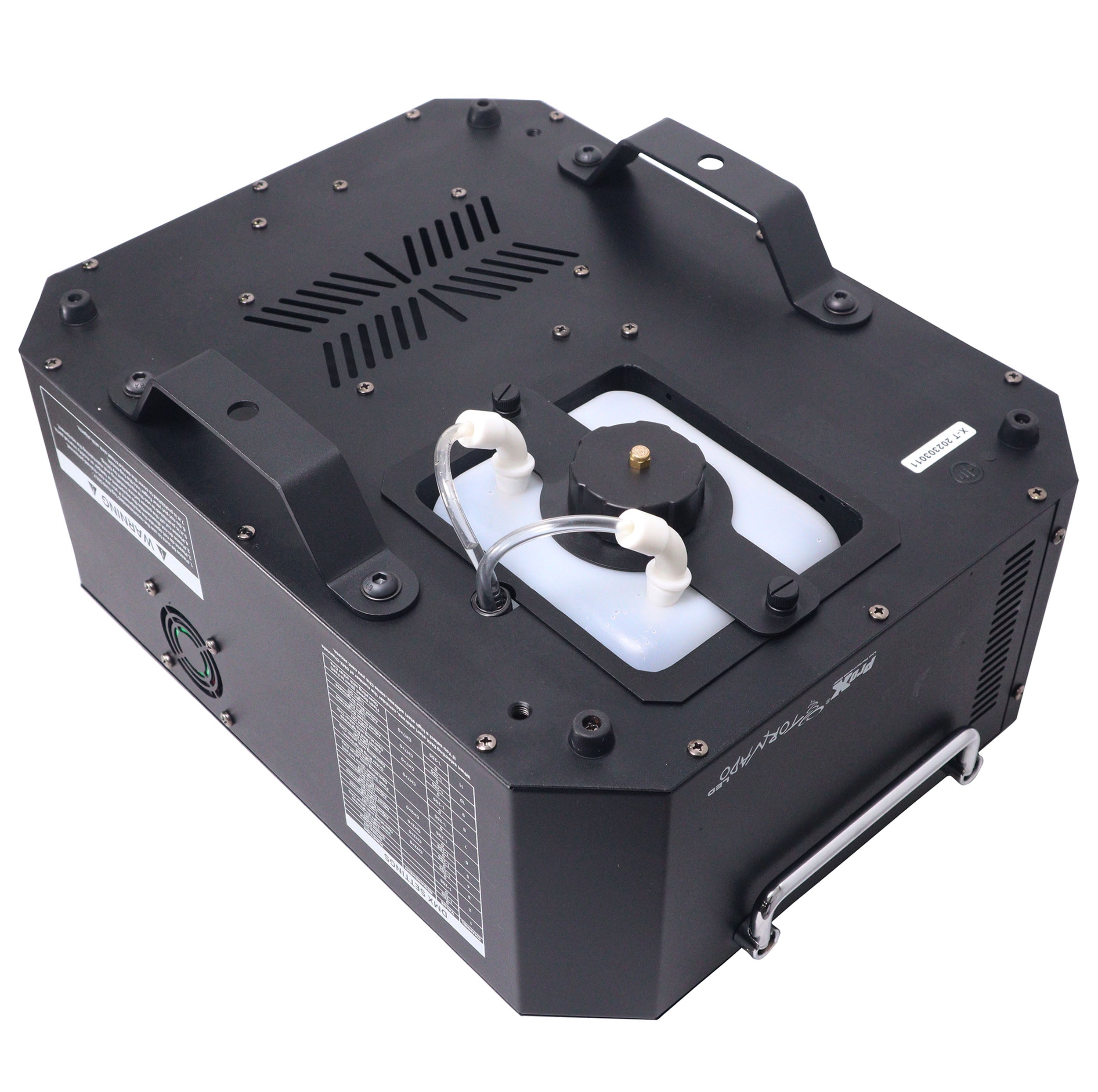 ProX Professional Stage Portable Fog Machine Vertical Spray DJ Effects DMX RGBA LED Lighting System.